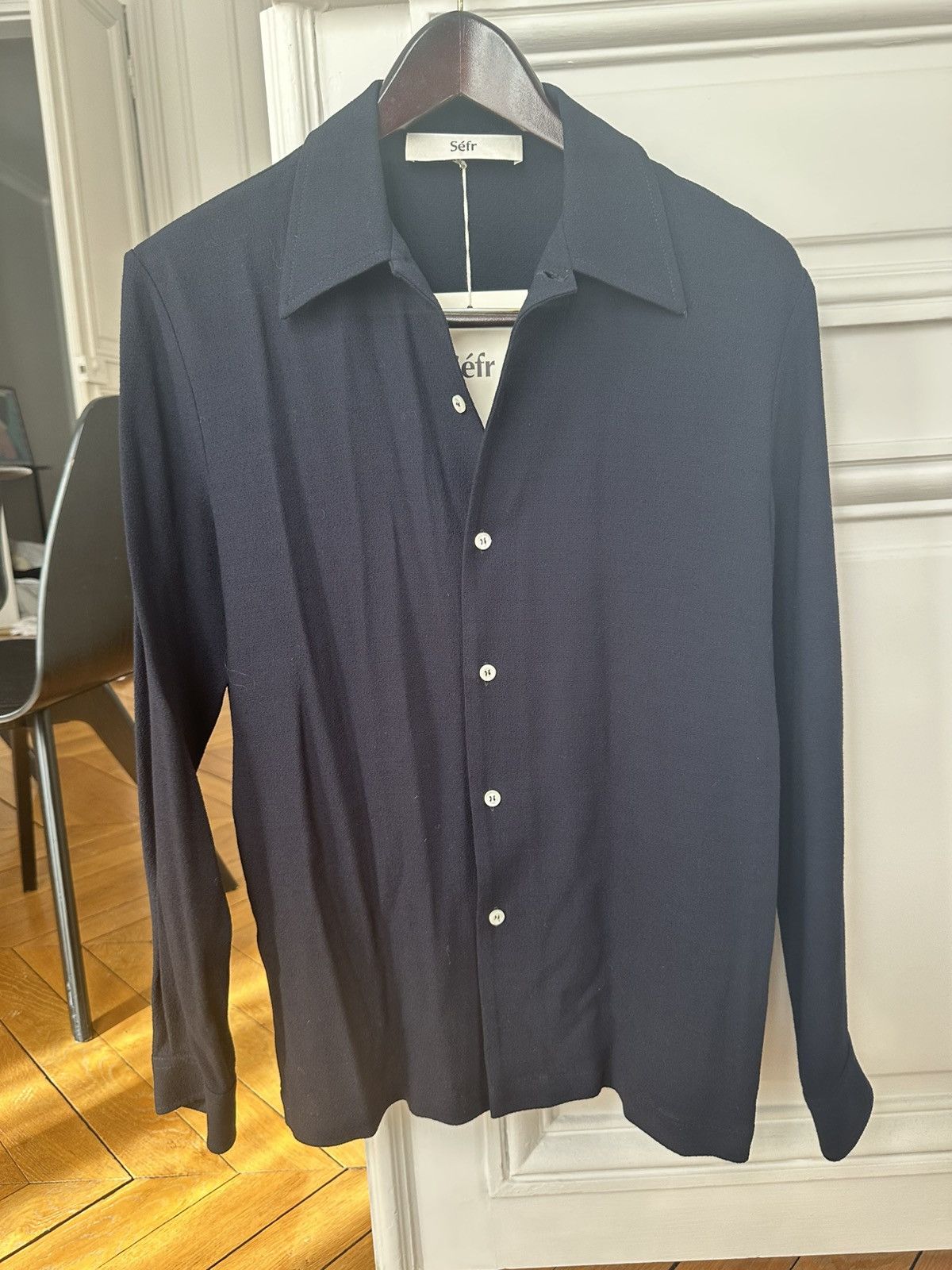 Sefr Séfr Rampoua shirt navy blue Size US XS / EU 42 / 0 - 2 Thumbnail
