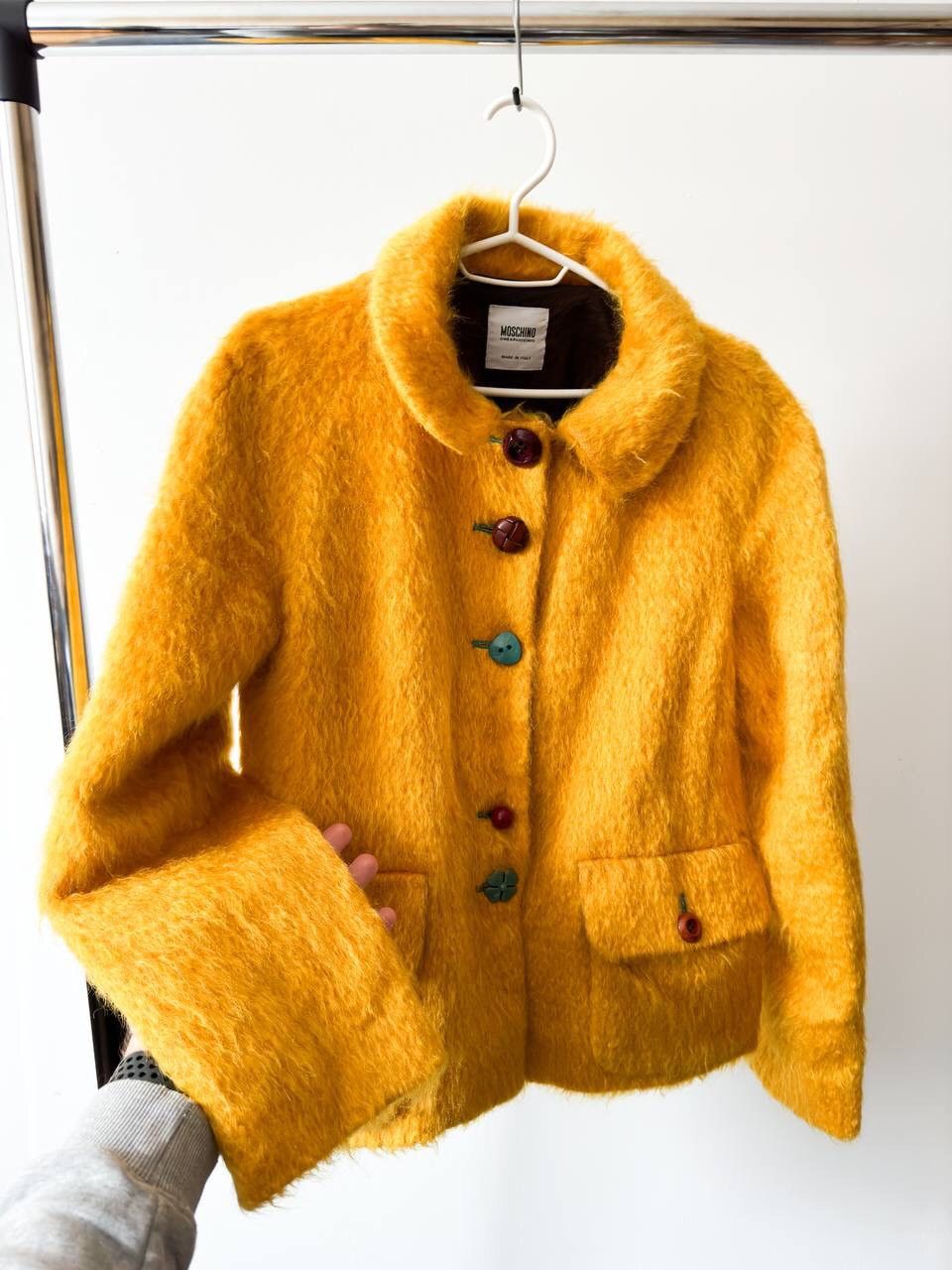 Moschino Moschino Vintage Mohair Fuzzy Blazer Jacket Size L / US 10 / IT 46 - 7 Thumbnail