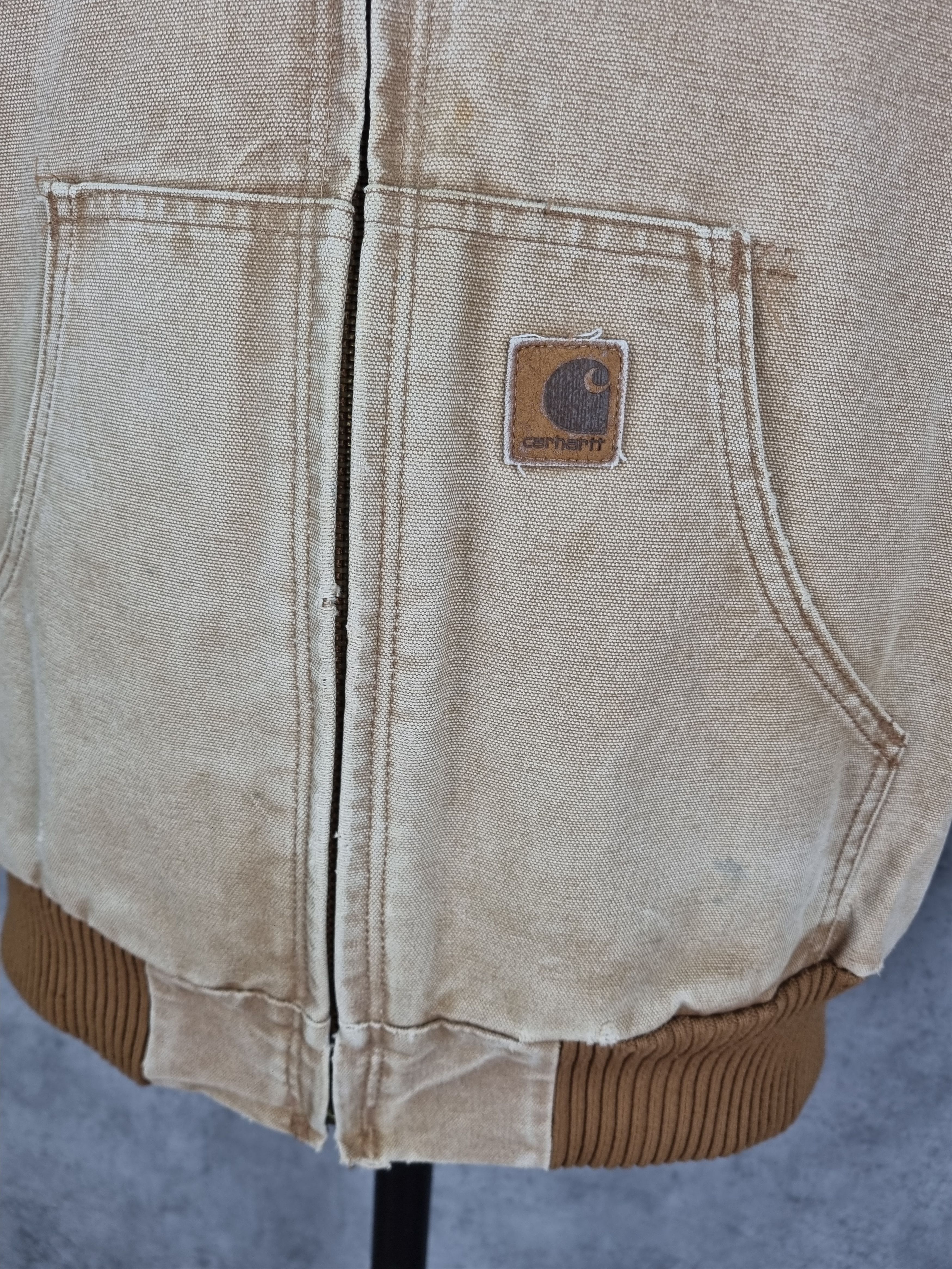 Carhartt Very Destroyed Ripped Dirty Distressed Carhartt Faded Jacket Size US L / EU 52-54 / 3 - 15 Thumbnail