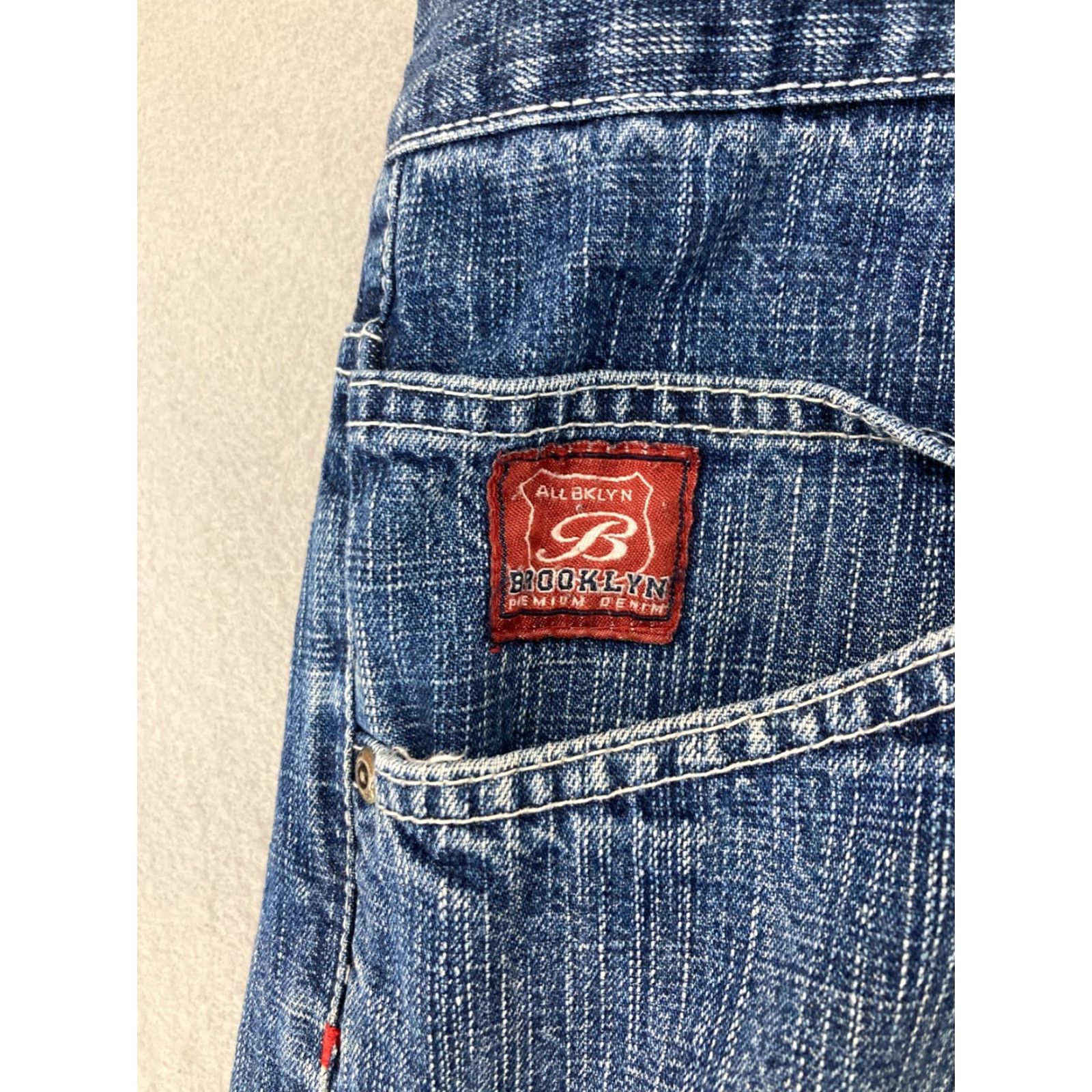 Denime VINTAGE Brooklyn Denim Shorts Mens 40 Blue 90s Relaxed Fit Chino 5-Pocket Size US 40 / EU 56 - 6 Thumbnail