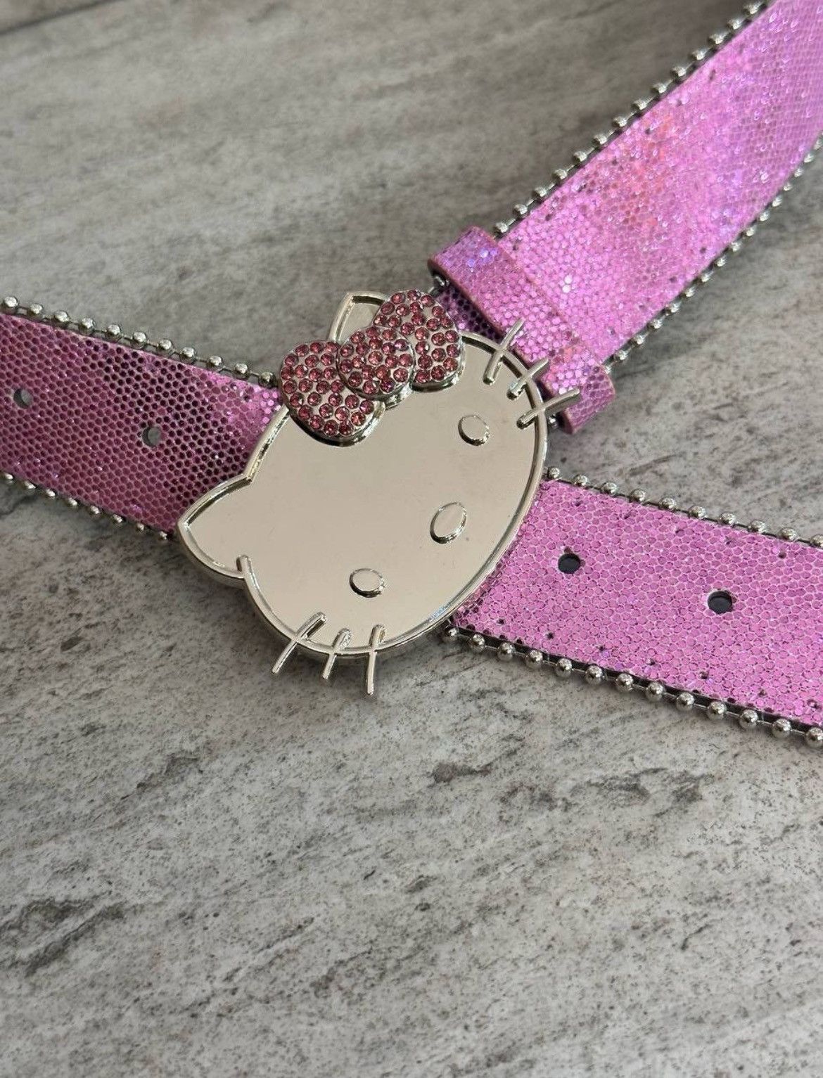 20471120 × Beauty Beast × If Six Was Nine Y2K Hello Kitty Brilliant Pink Belt Streetwear Size ONE SIZE - 4 Thumbnail
