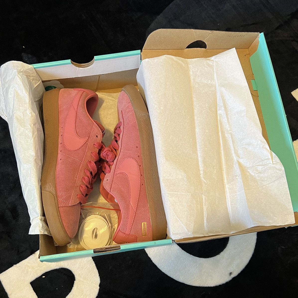 image of 2016 Nike Sb X Supreme Blazer Low Gt ‘Desert Bloom’ Shoes in Pink, Men's (Size 9.5)