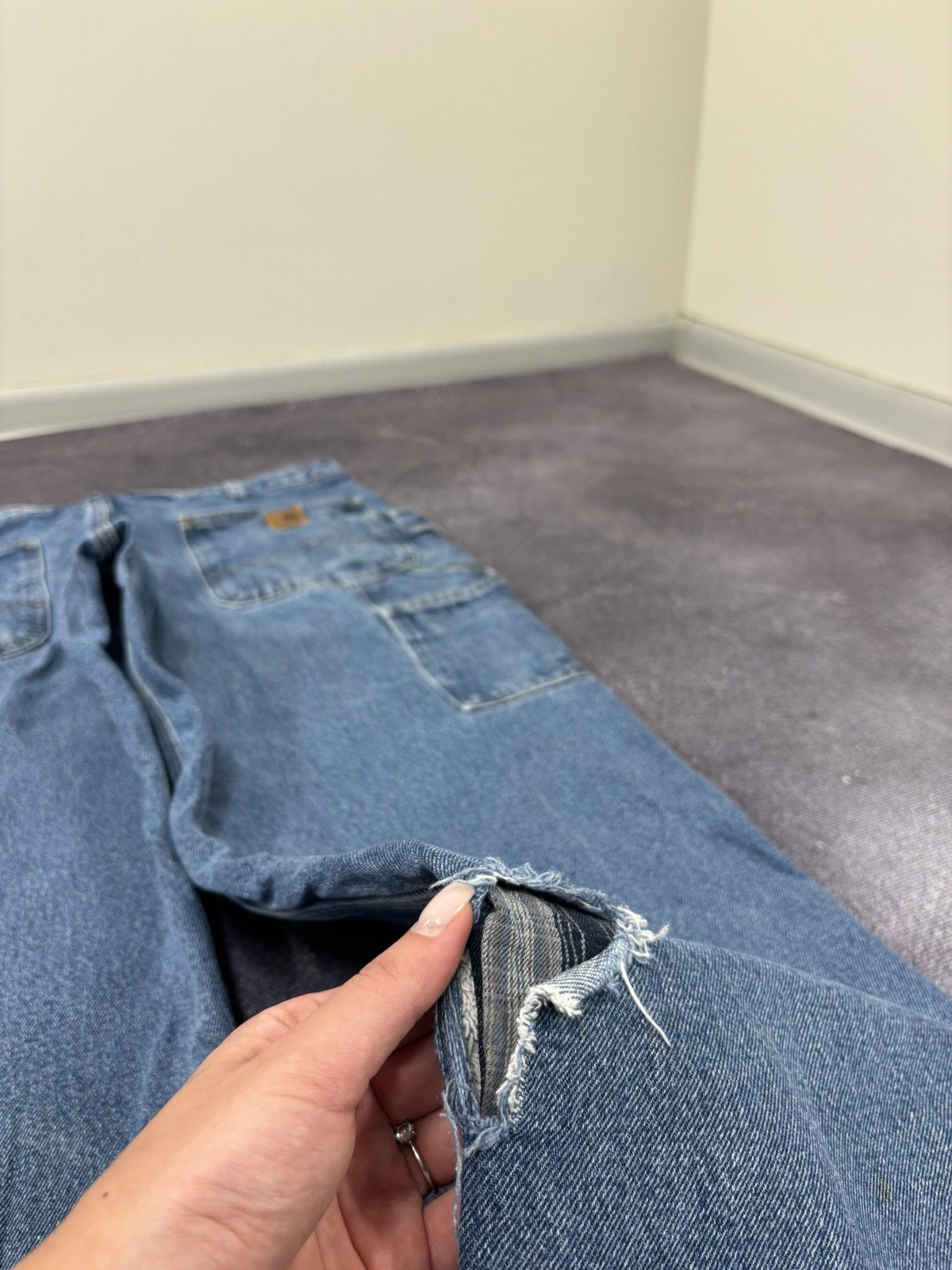 Carhartt Vintage Carhartt USA Workwear Insulated Denim Baggy Jeans Size US 36 / EU 52 - 6 Thumbnail