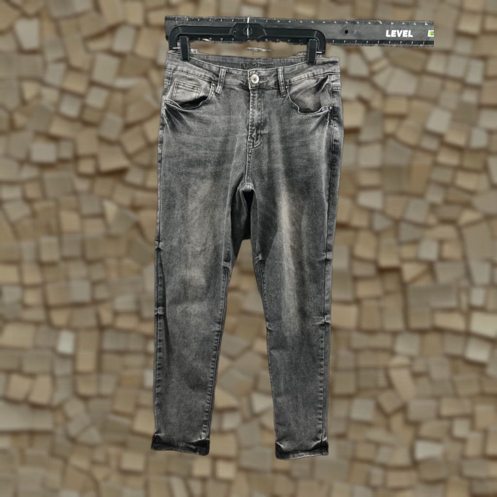 Vintage Rue 21 Slim Taper Jeans 31x30 Mens Mid Rise Medium Wash Gray Charcoal Jeans Size US 31 - 1 Thumbnail