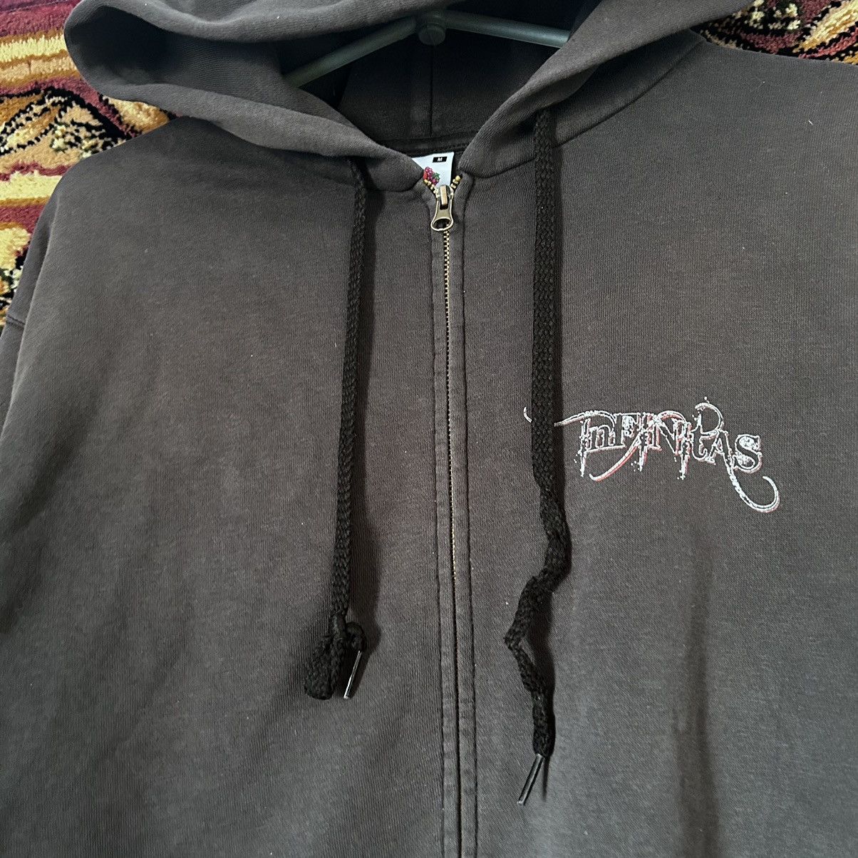 Band Tees × Vintage Vintage Infinitas Metal Band Self-Destruction Zip Hoodie Size US M / EU 48-50 / 2 - 11 Thumbnail