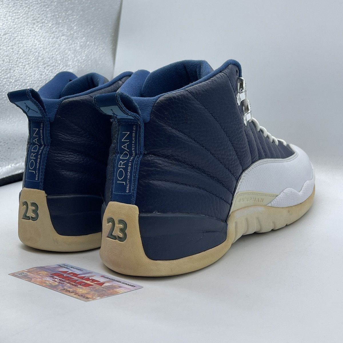 Jordan Brand Air Jordan 12 Obsidian Size US 10 / EU 43 - 5 Thumbnail