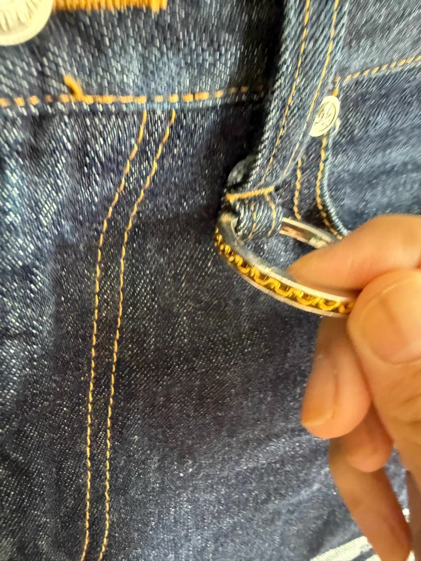 Mastermind Japan Mastermind Japan Silver Thread Double-Waist Jeans Q17 Size US 34 / EU 50 - 7 Thumbnail