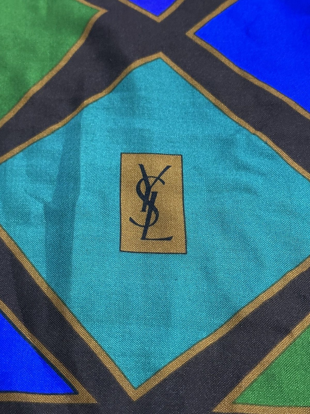 Vintage Vintage 1990 Yves Saint Lauren Foulards Silk Scarves Size ONE SIZE - 6 Thumbnail
