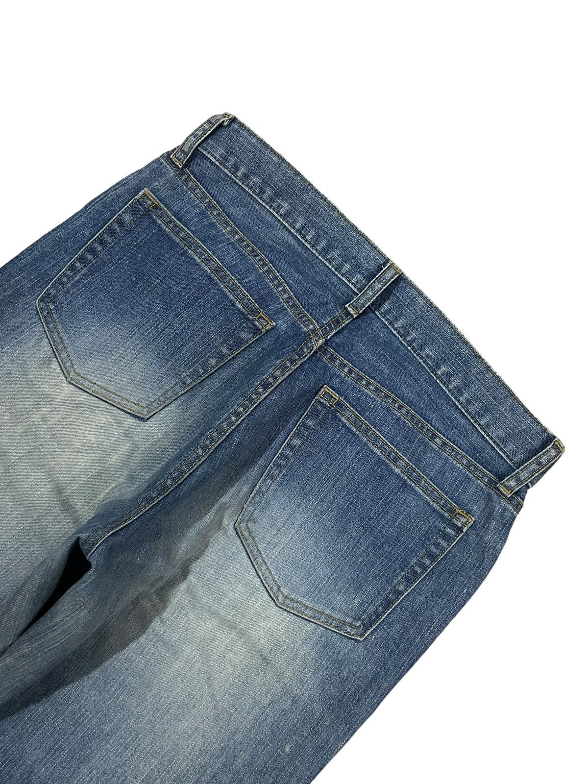 Jun Takahashi Vintage Y2K Japanese Brand Uniqlo Blue Wash Bootcut Jeans Size US 32 / EU 48 - 10 Thumbnail
