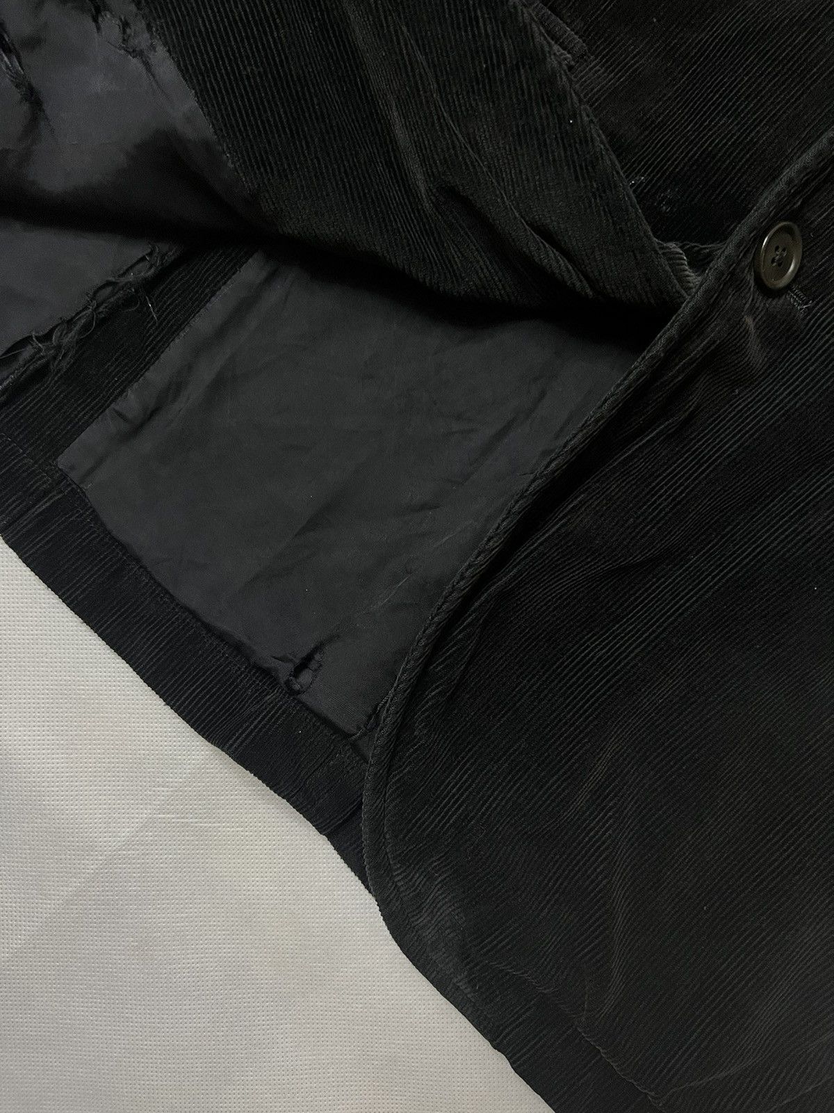 Designer × Paul Smith Paul Smith Black Corduroy Blazer Size 38R - 7 Thumbnail