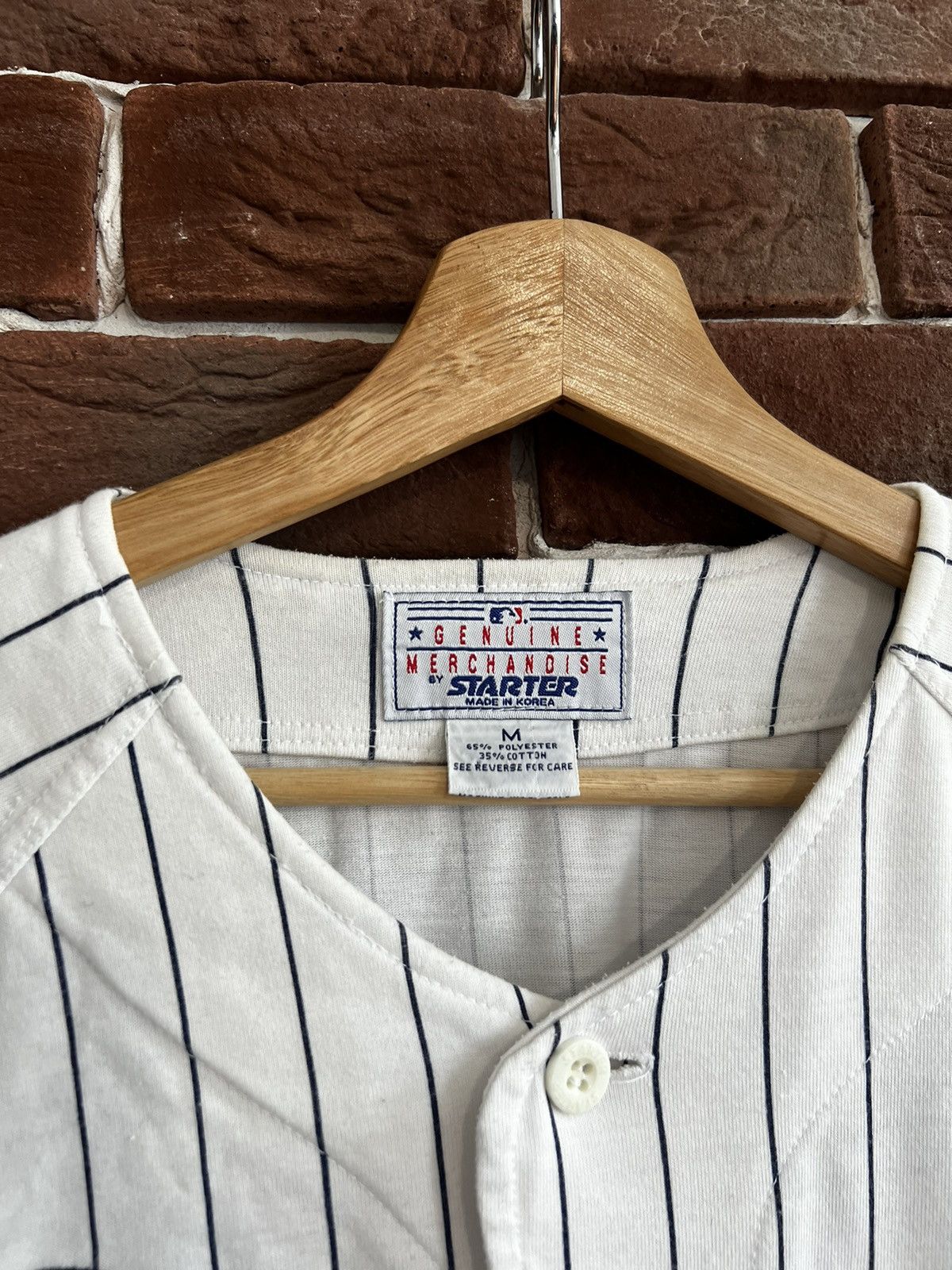 MLB Rare 90s Vintage New York Yankees Starter jersey M White Size US M / EU 48-50 / 2 - 5 Thumbnail