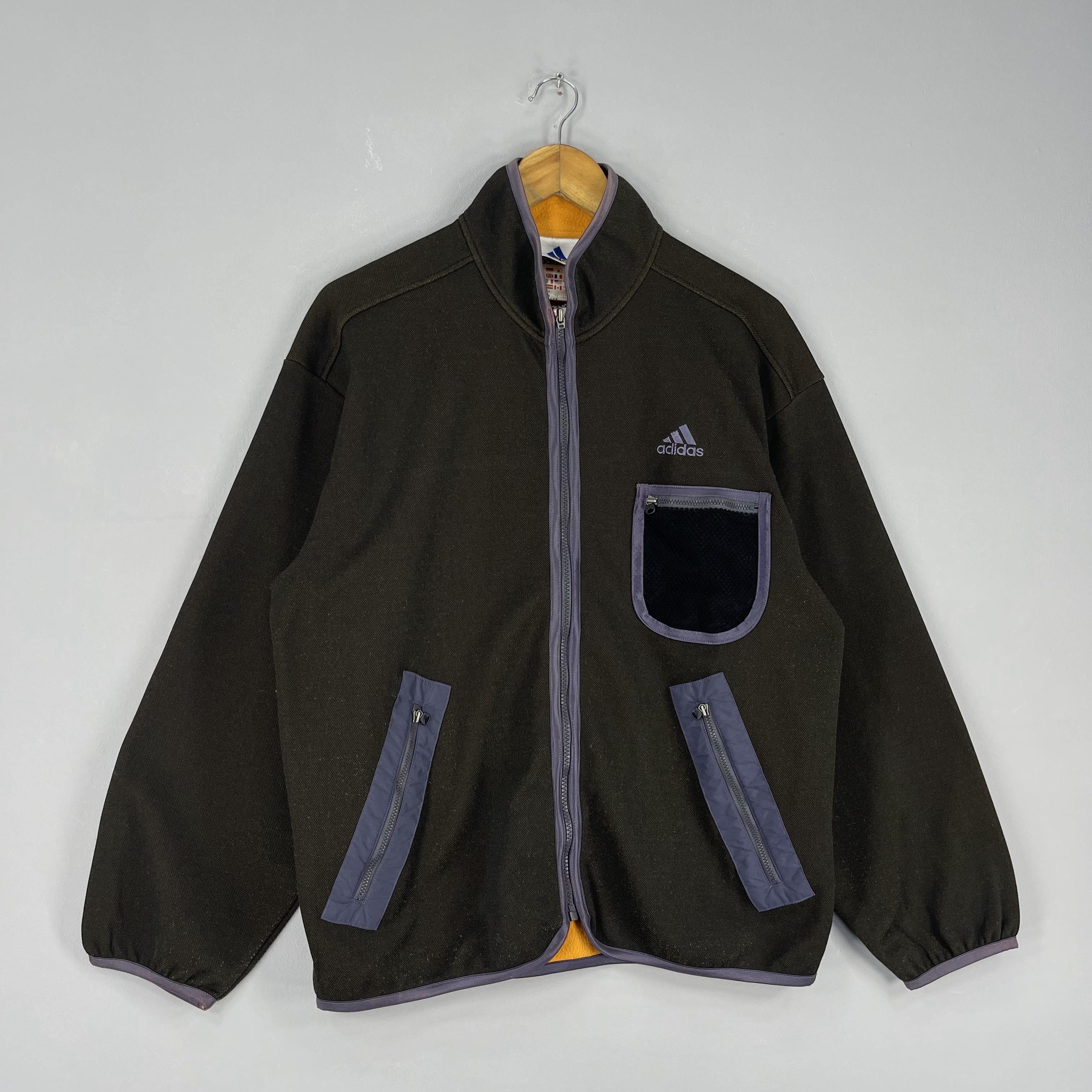 Adidas Vintage ADIDAS EQUIPMENT Zipper Fleece Jacket Size US L / EU 52-54 / 3 - 4 Thumbnail