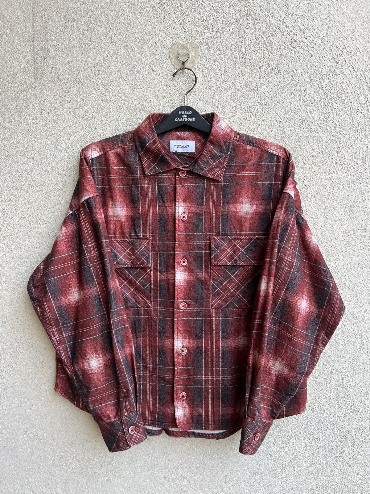 Flannel Primalcode Newwave Japan Plaid Big Fit Cropped lannel Shirt Size US XL / EU 56 / 4 - 21 Thumbnail