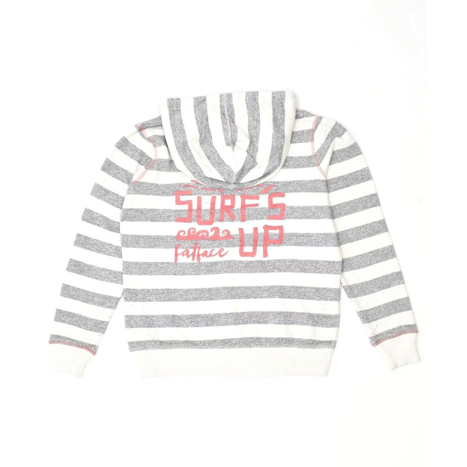 FatFace FAT FACE Womens Loose Fit Graphic Hoodie Jumper UK 6 XS Grey Cotton AO09 Size M / US 6-8 / IT 42-44 - 2 Thumbnail