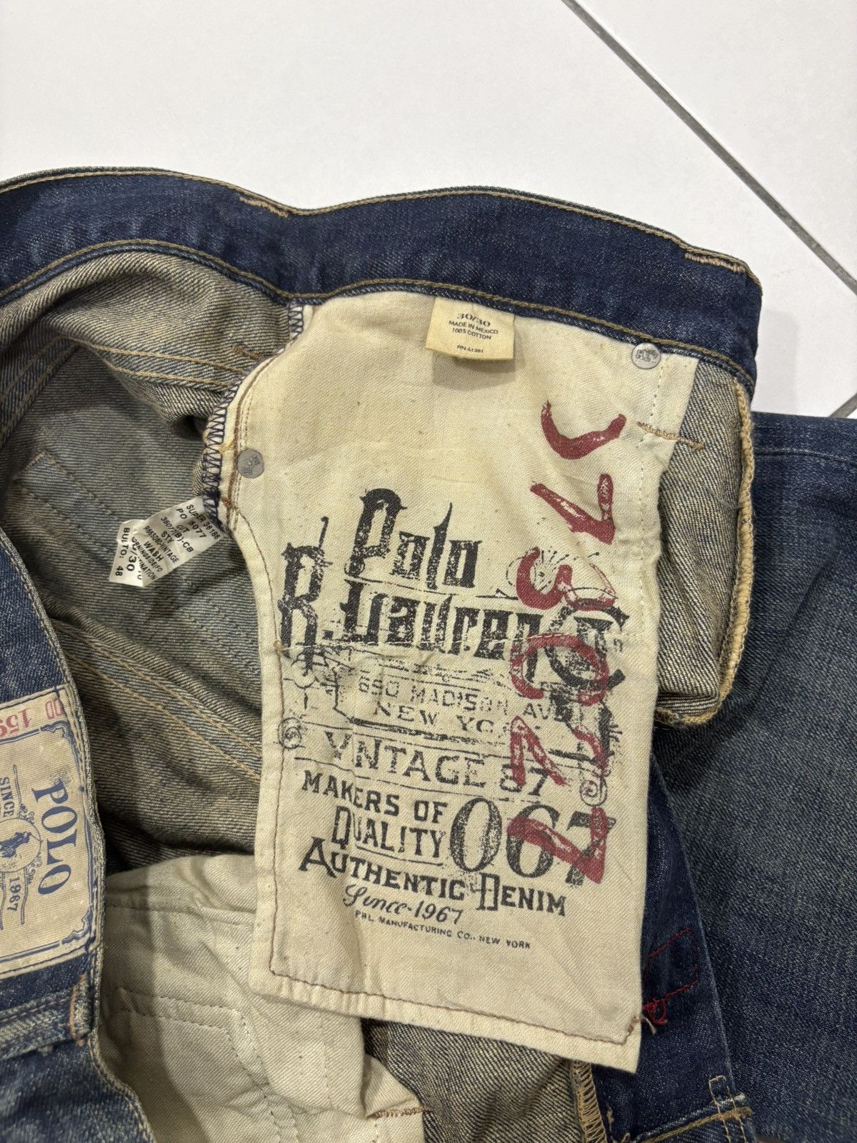 Polo Ralph Lauren crazy vintage y2k polo ralph lauren baggy jeans Size US 31 - 7 Thumbnail