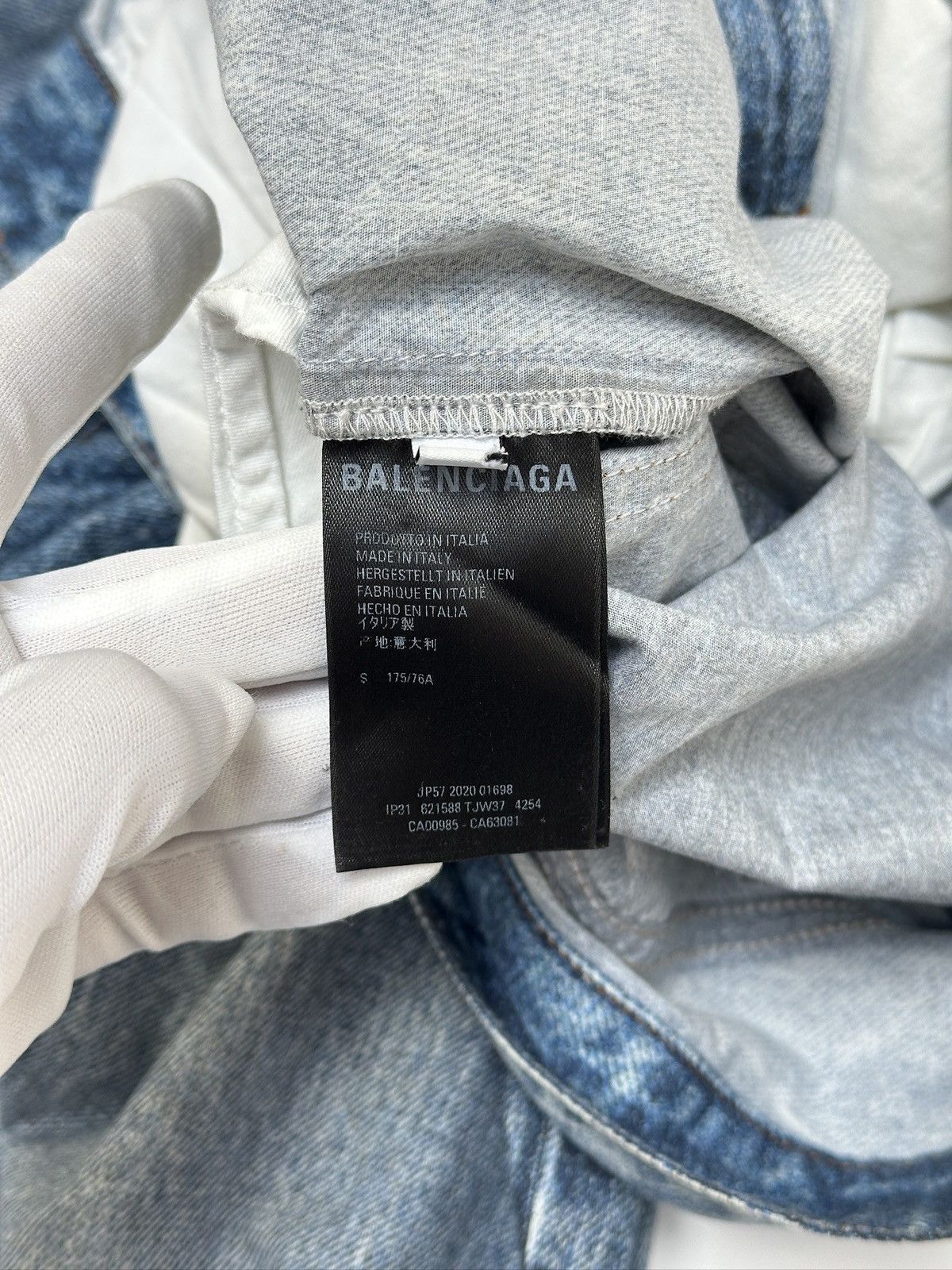 Balenciaga Balenciaga Trompe L’oeil Popeline Denim Pants Size US 30 / EU 46 - 11 Thumbnail