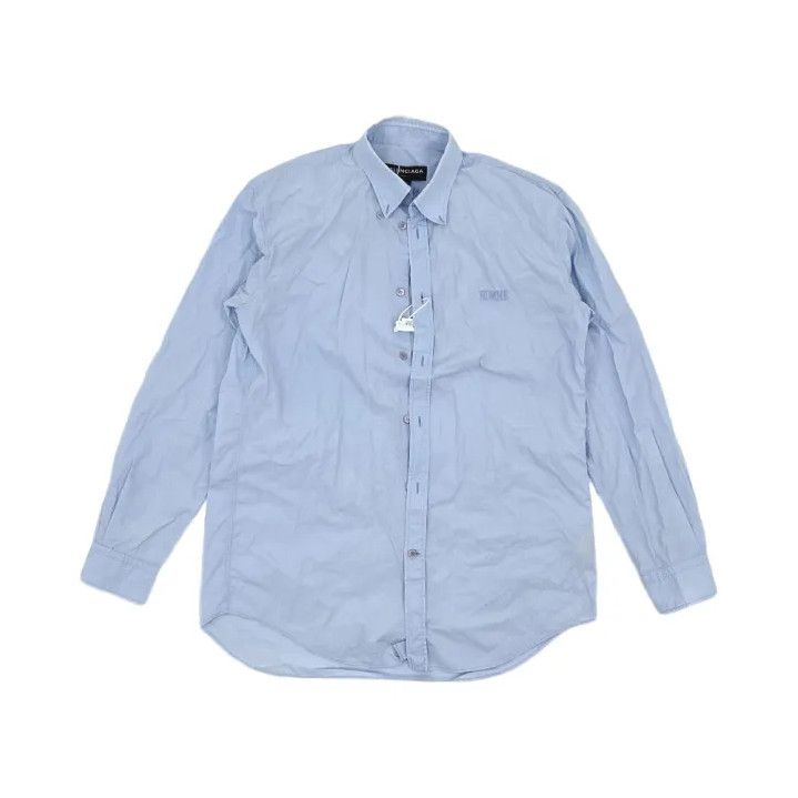 Balenciaga Balenciaga Casual Long Sleeve Shirt in Blue Size US M / EU 48-50 / 2 - 1 Thumbnail