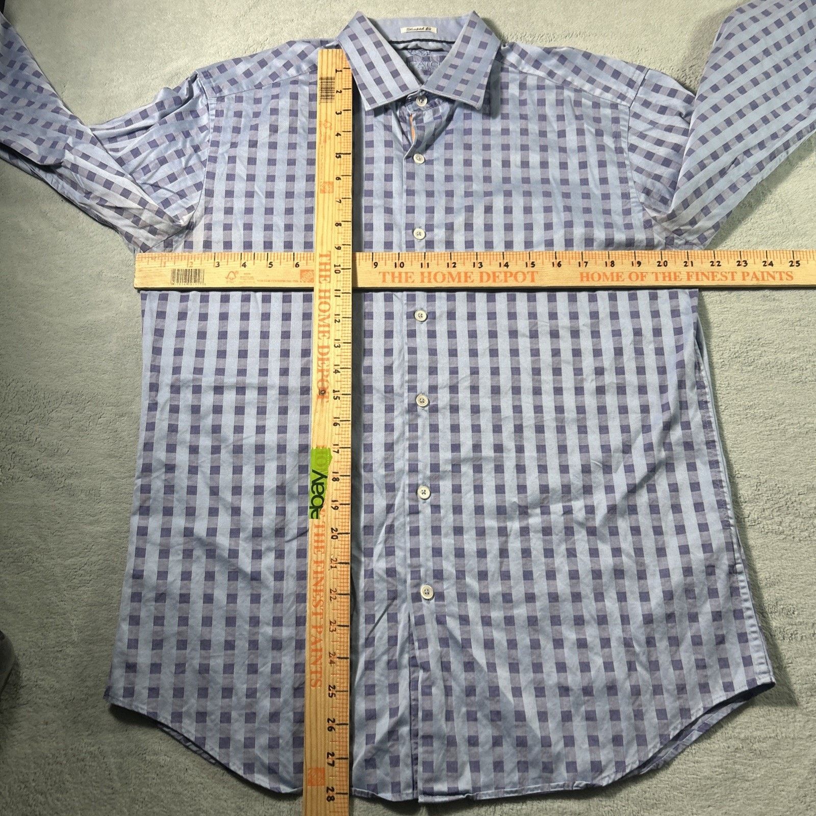 BUGATCHI Bugatchi Geometric Button Up Shirt Mens Medium Long Sleeve Size US M / EU 48-50 / 2 - 10 Thumbnail