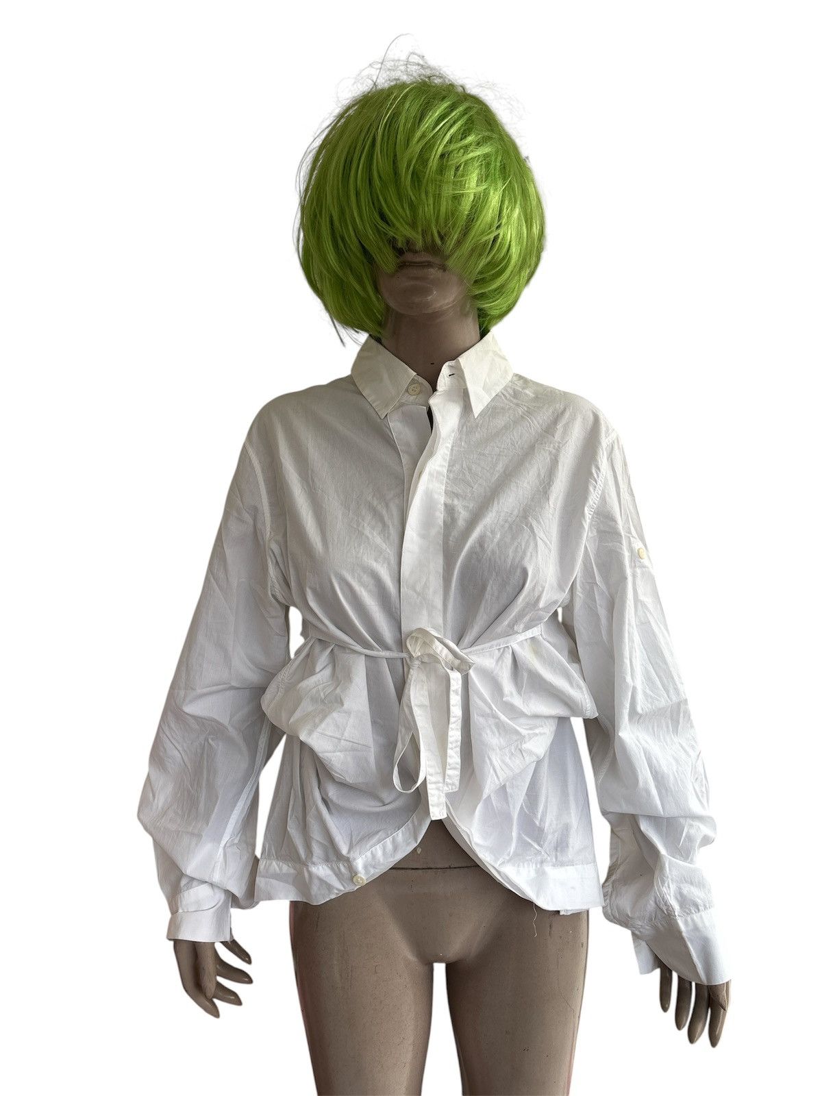 Ann Demeulemeester Draped Tied Shirt Size M / US 6-8 / IT 42-44 - 2 Thumbnail