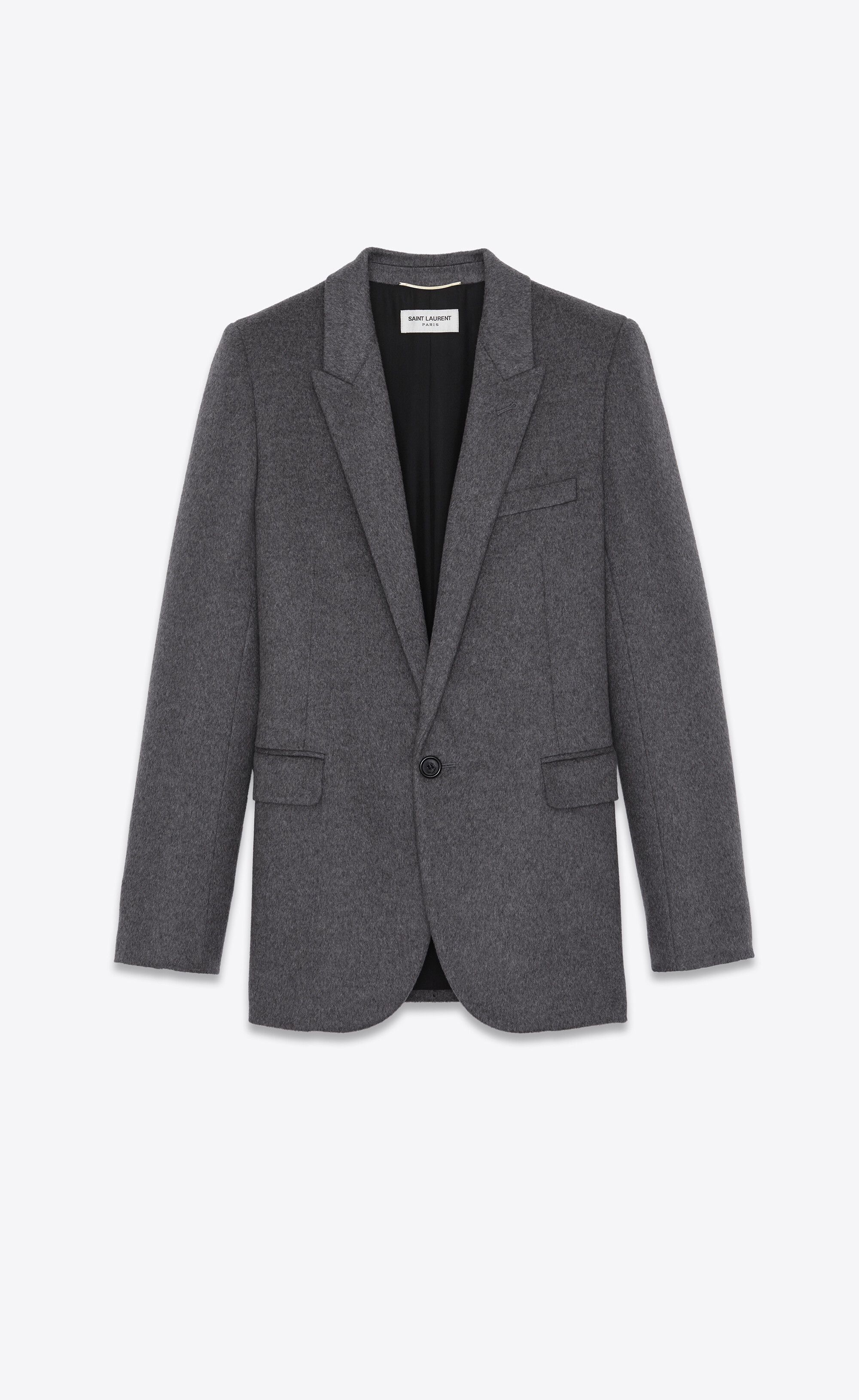 o1b1hav110724 Single-Breasted Jacket Wool in Grey
