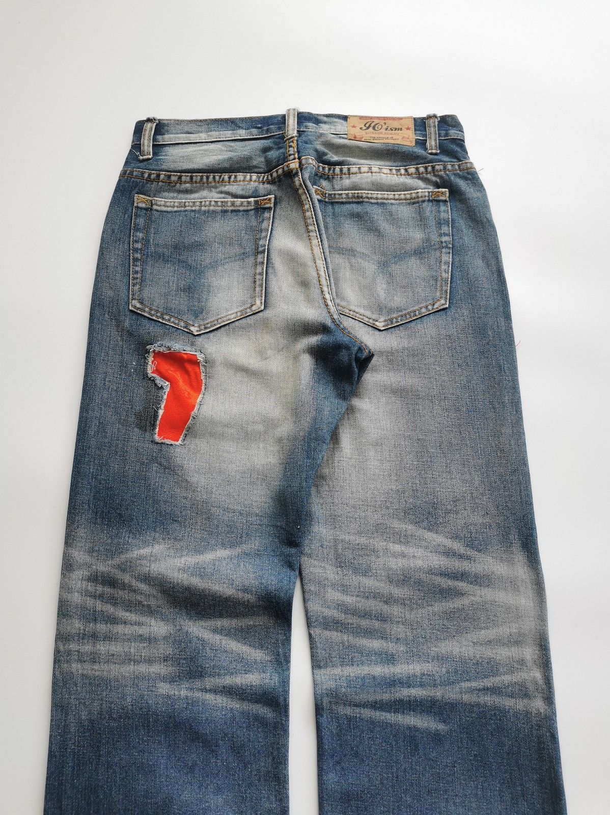 Japanese Brand Joism Japan Red Patchwork Denim Jeans Size US 30 / EU 46 - 6 Thumbnail
