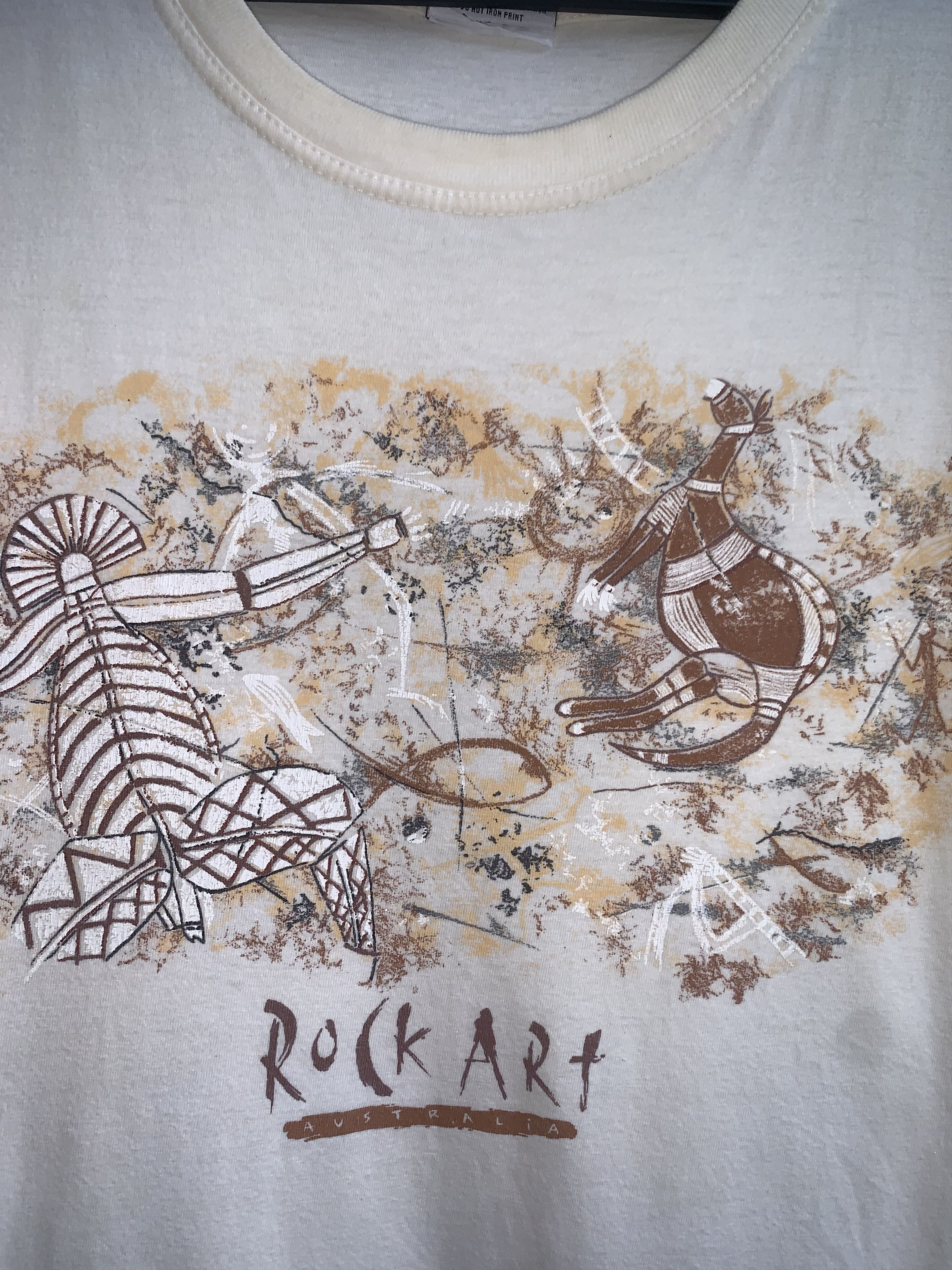 Vintage Vintage ROCK ART by Australians 1990's Shirt Size US XL / EU 56 / 4 - 2 Thumbnail