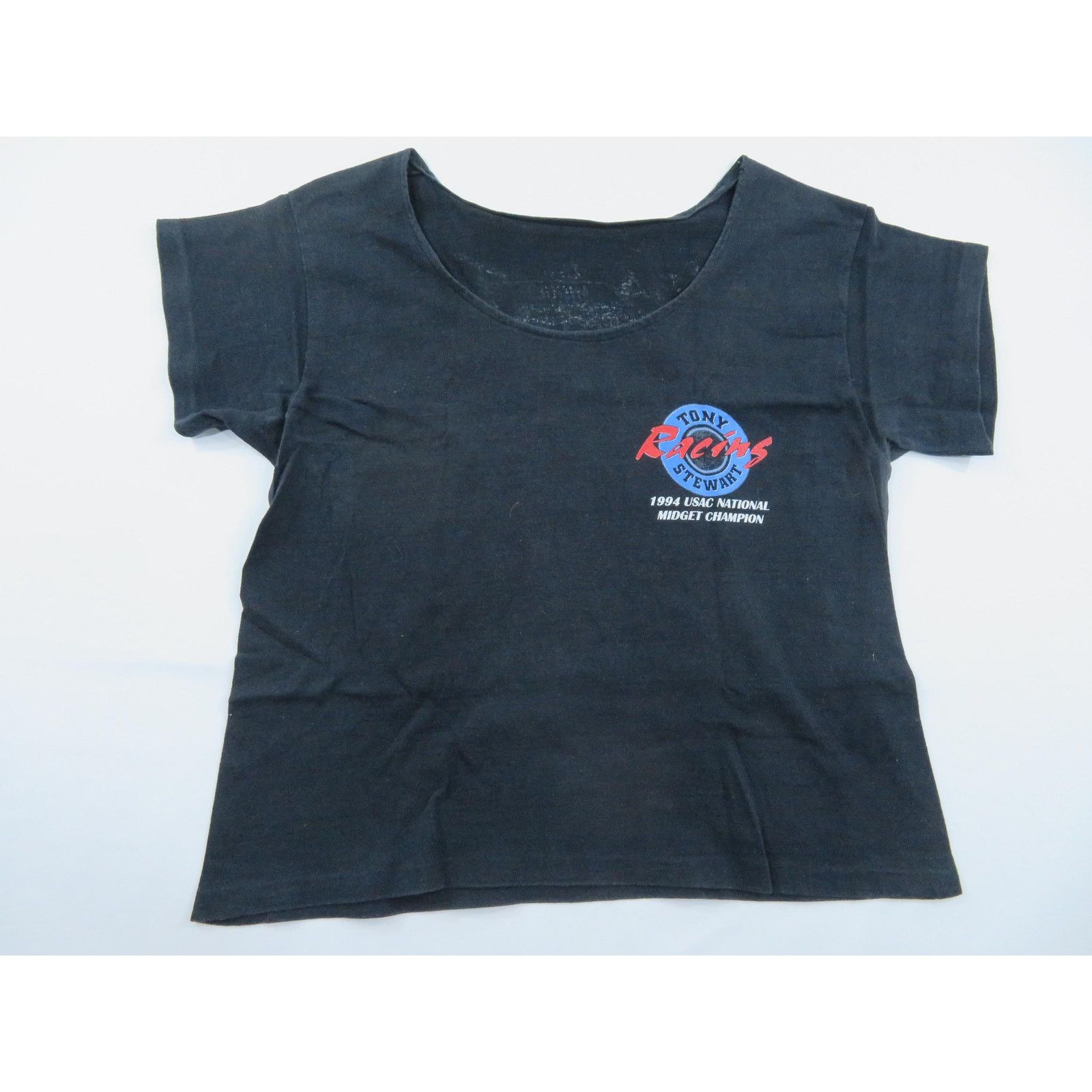 Other 90s Tony Stewart Racing T-Shirt, Modified Scoop Neck Sz M Size M / US 6-8 / IT 42-44 - 2 Thumbnail
