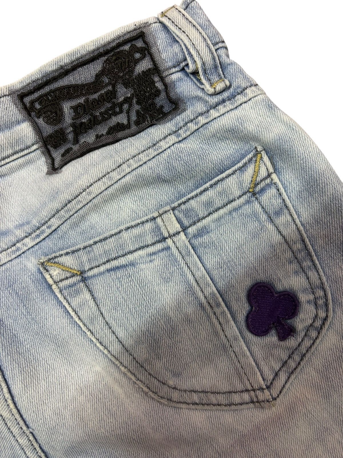 Diesel Vtg Diesel Strike Faded Blue Wash Distressed Jeans Size 26" / US 2 / IT 38 - 9 Thumbnail