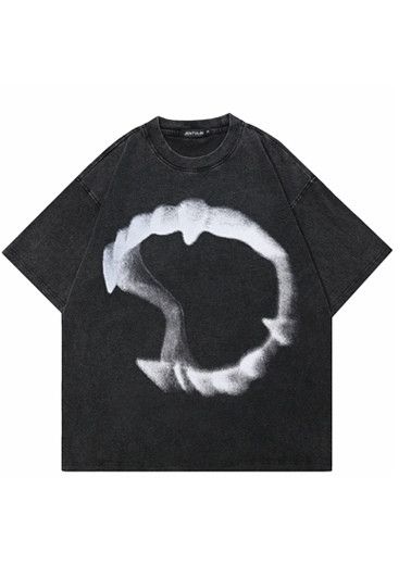 Japanese Brand × Vintage Goth Teeth Graphic Print T-Shirt Size US S / EU 44-46 / 1 - 3 Thumbnail
