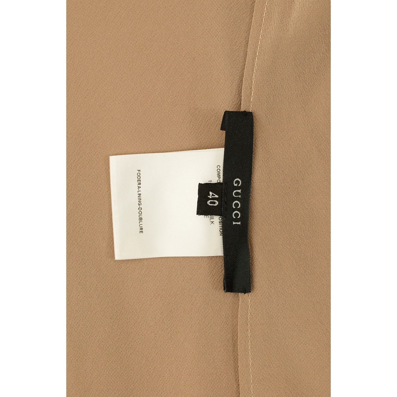 Gucci S/S 2000 by Tom Ford Silk Brown Top Size S / US 4 / IT 40 - 3 Thumbnail