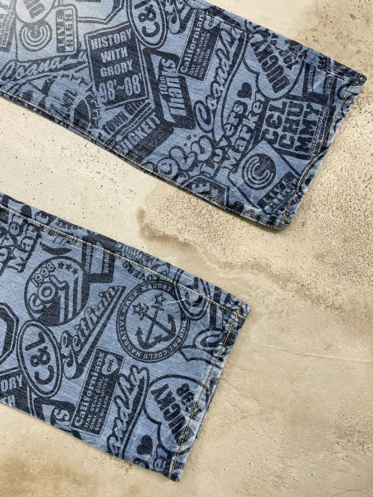 Hysteric Glamour Co Lu Full Printed Denim Hysteric Japanese Fashion Denim Size US 26 / EU 42 - 6 Thumbnail