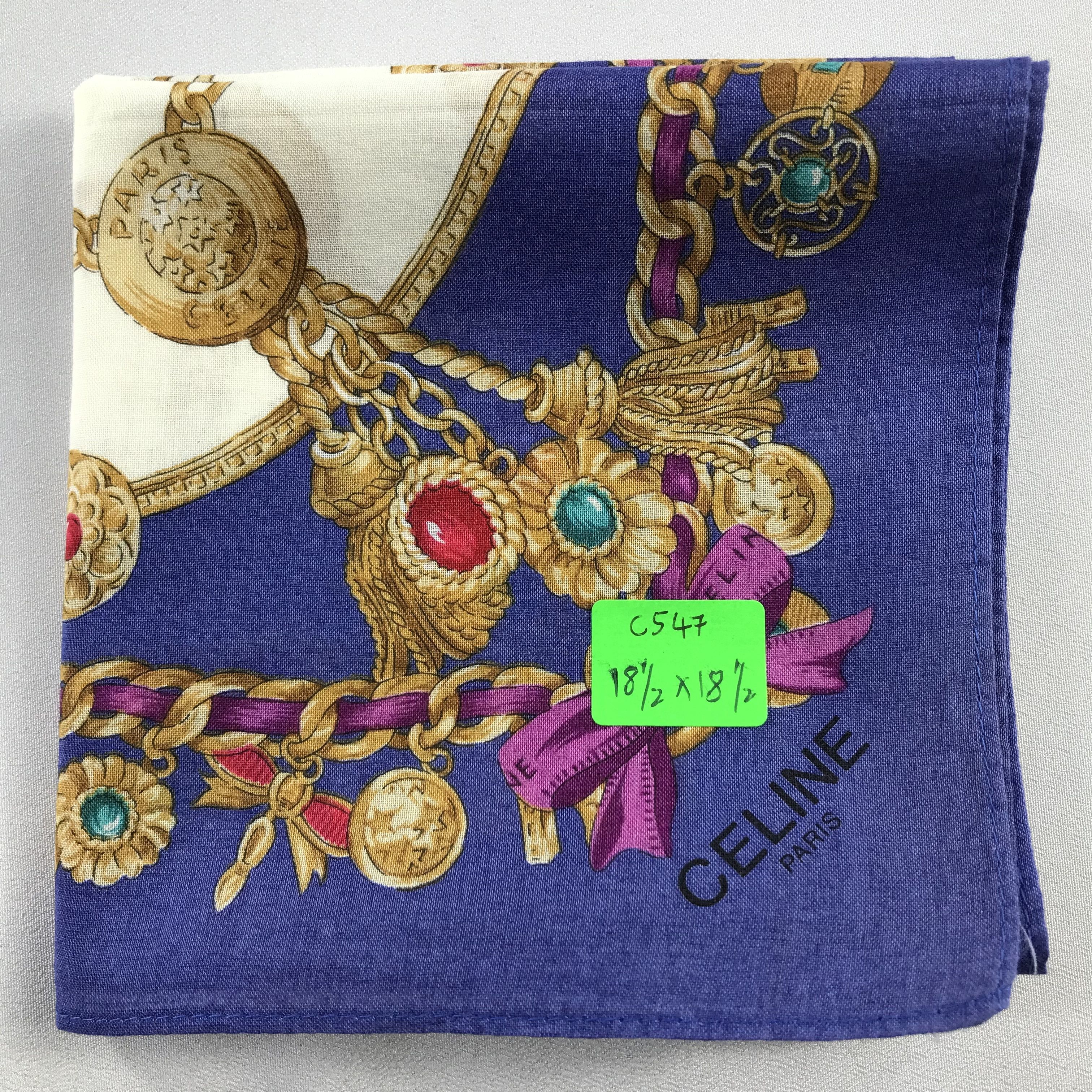 Celine Celine Handkerchief / Bandana / Neckerchief C547 Size ONE SIZE - 7 Thumbnail