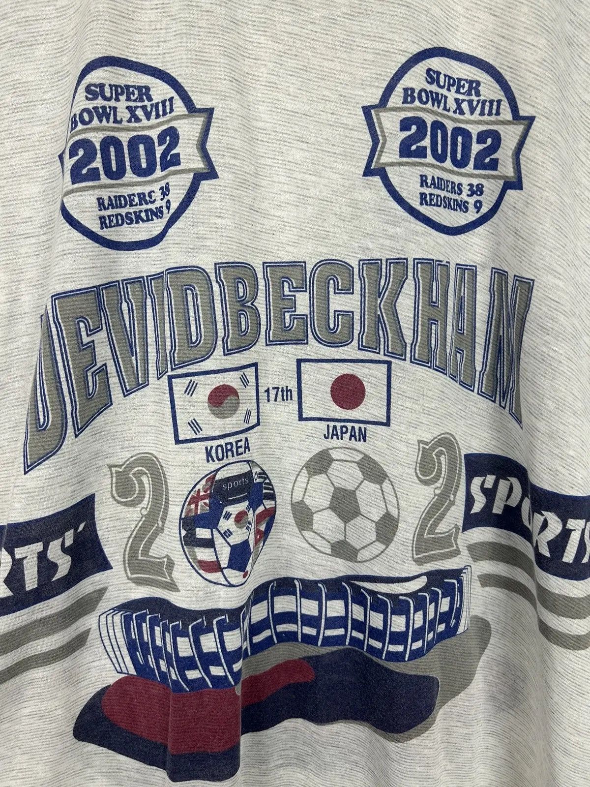 Vintage Vintage 2002 World Cup David Beckham Crazy Bootleg Tee Size US XL / EU 56 / 4 - 2 Thumbnail