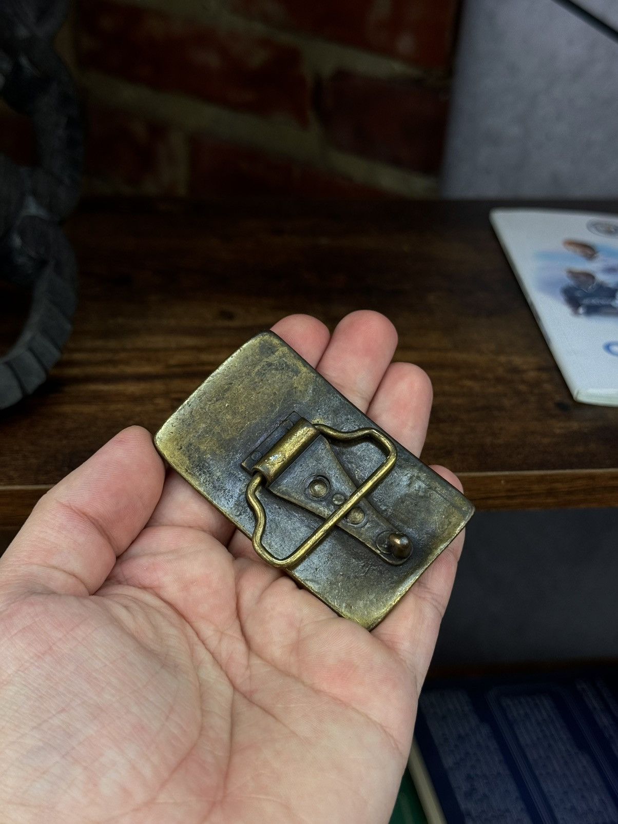 Designer × Dolce & Gabbana × Vintage DOLCE GABBANA Vintage Belt Buckle Big Logo Gold Metal Size ONE SIZE - 4 Thumbnail