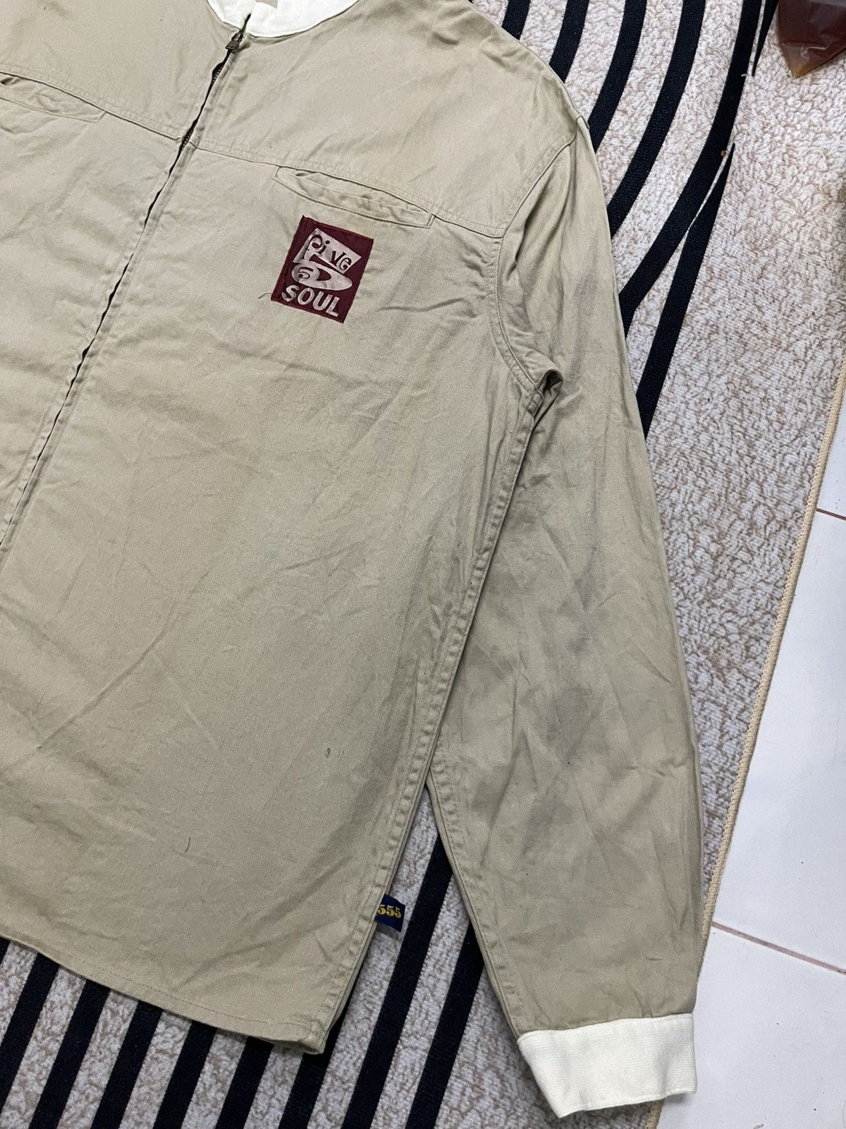 Triple 5 Soul × Vintage 90s TRIPLE 5 SOUL WORKER LIGHT JACKET RARE DESIGN Size US XXL / EU 58 / 5 - 3 Thumbnail