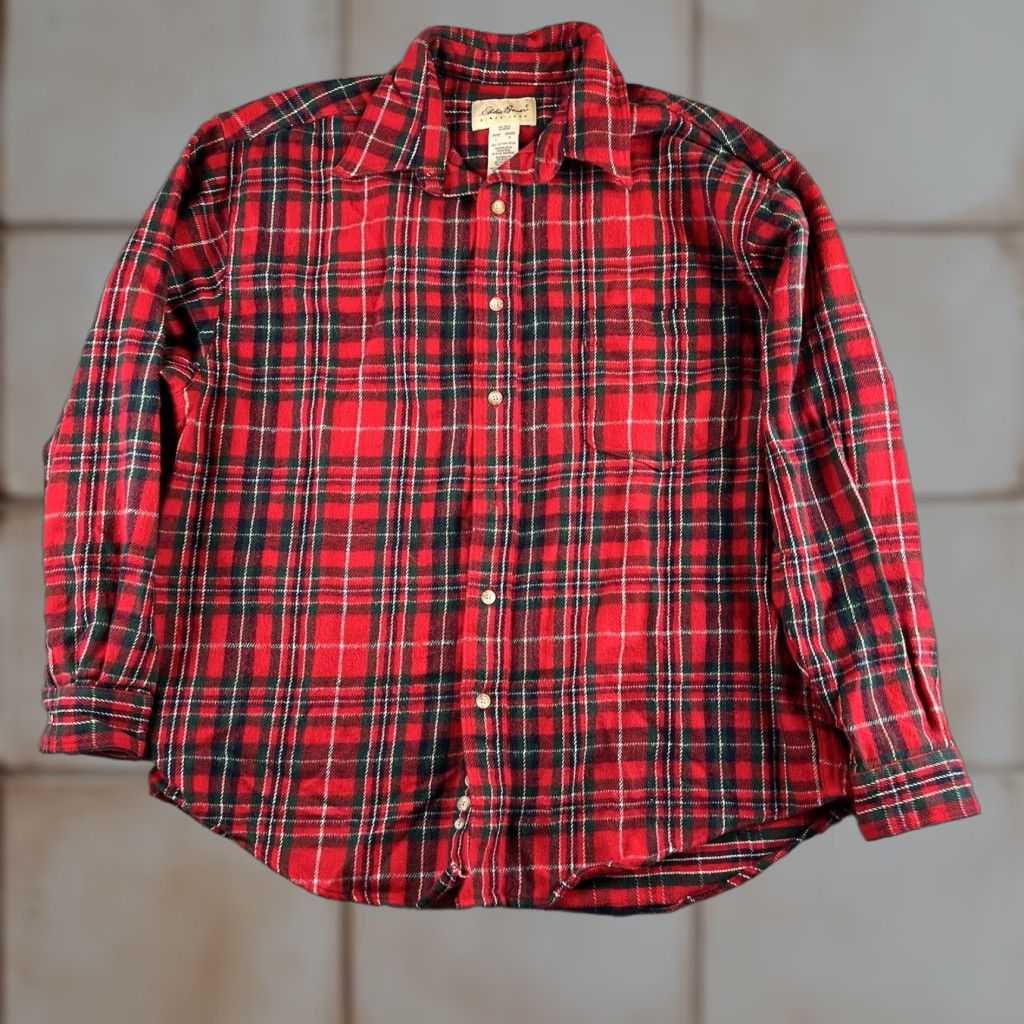 Eddie Bauer VINTAGE Eddie Bauer Shirt Jacket Mens L Red Plaid Flannel Shacket Thick Heavy Shirt Jacket Mens L Red Plaid Flannel Shacket Thick Heavy Size US L / EU 52-54 / 3 - 1 Thumbnail