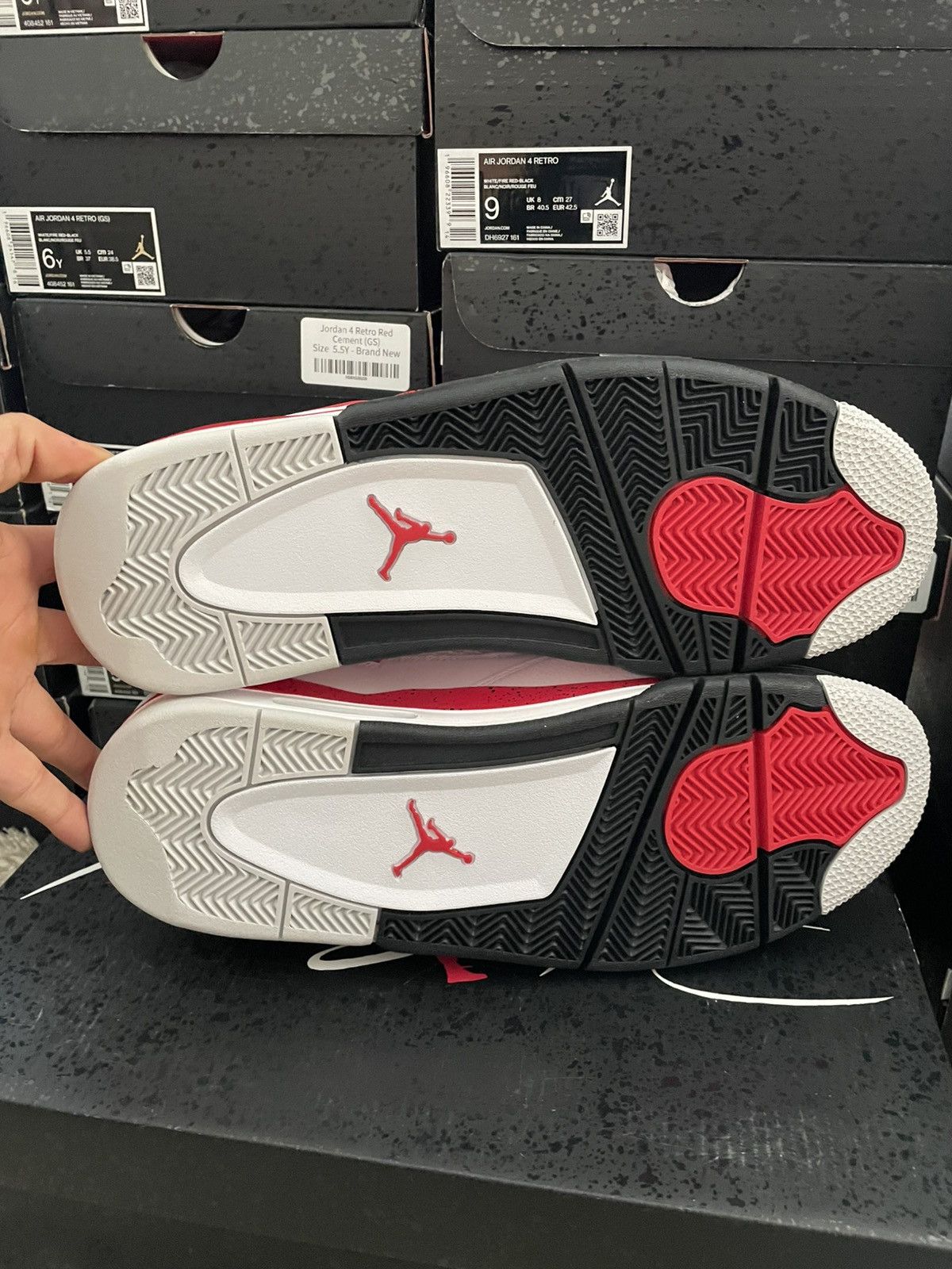 Jordan Brand Jordan 4 Red Cement Size US 12 / EU 45 - 7 Thumbnail