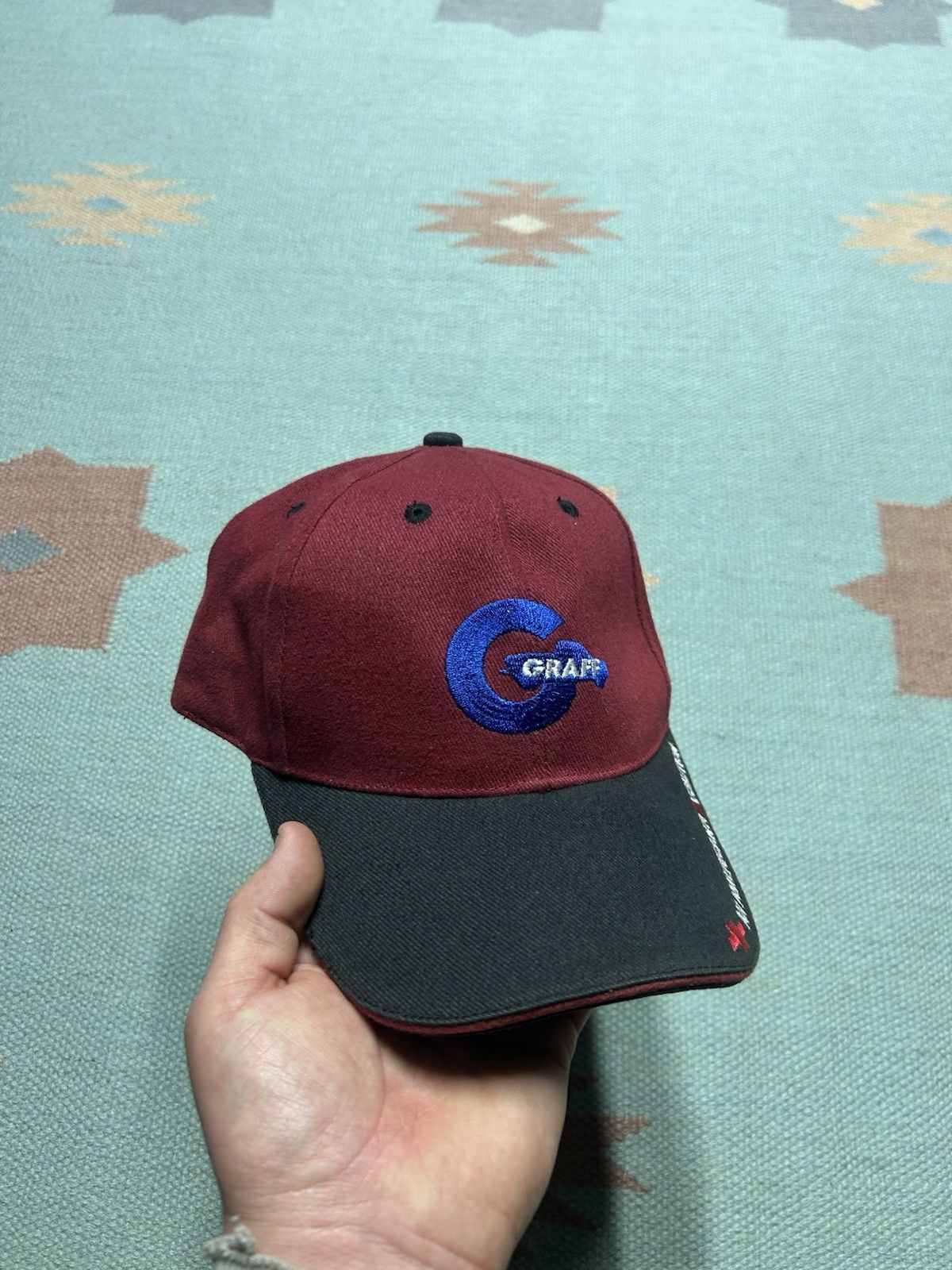 Vintage Vtg strap hat Chevy Graff car dealership bay city Michigan Size ONE SIZE - 1 Thumbnail