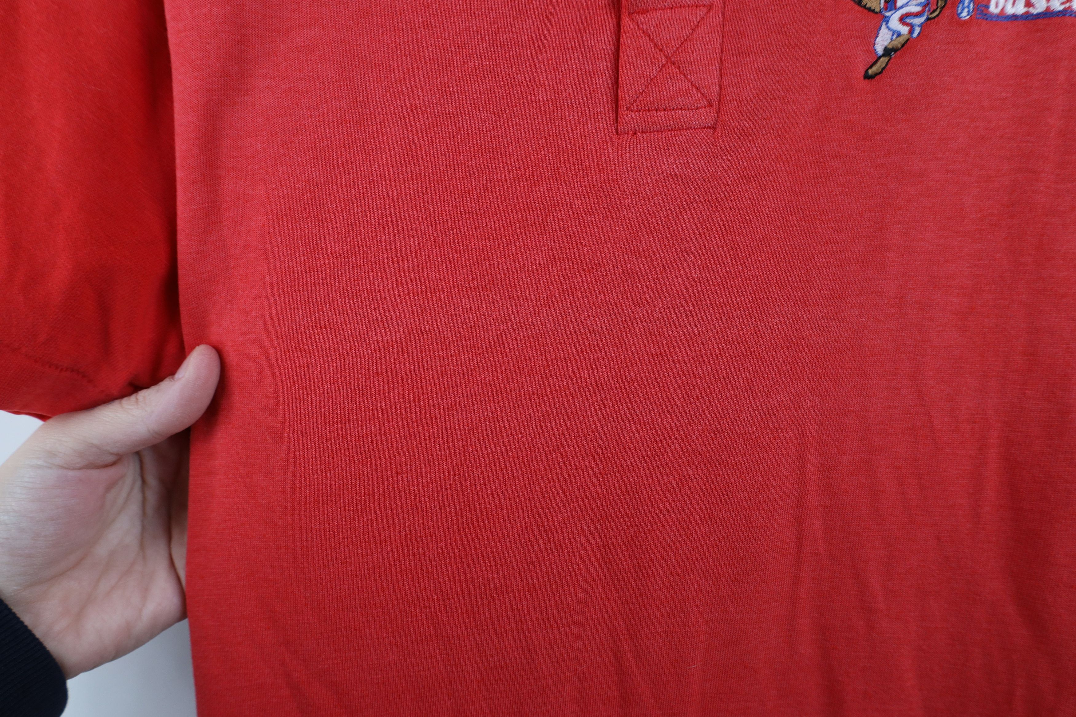Vintage Vintage 90s Minor League Baseball Baseball Polo Red USA Size US L / EU 52-54 / 3 - 6 Thumbnail