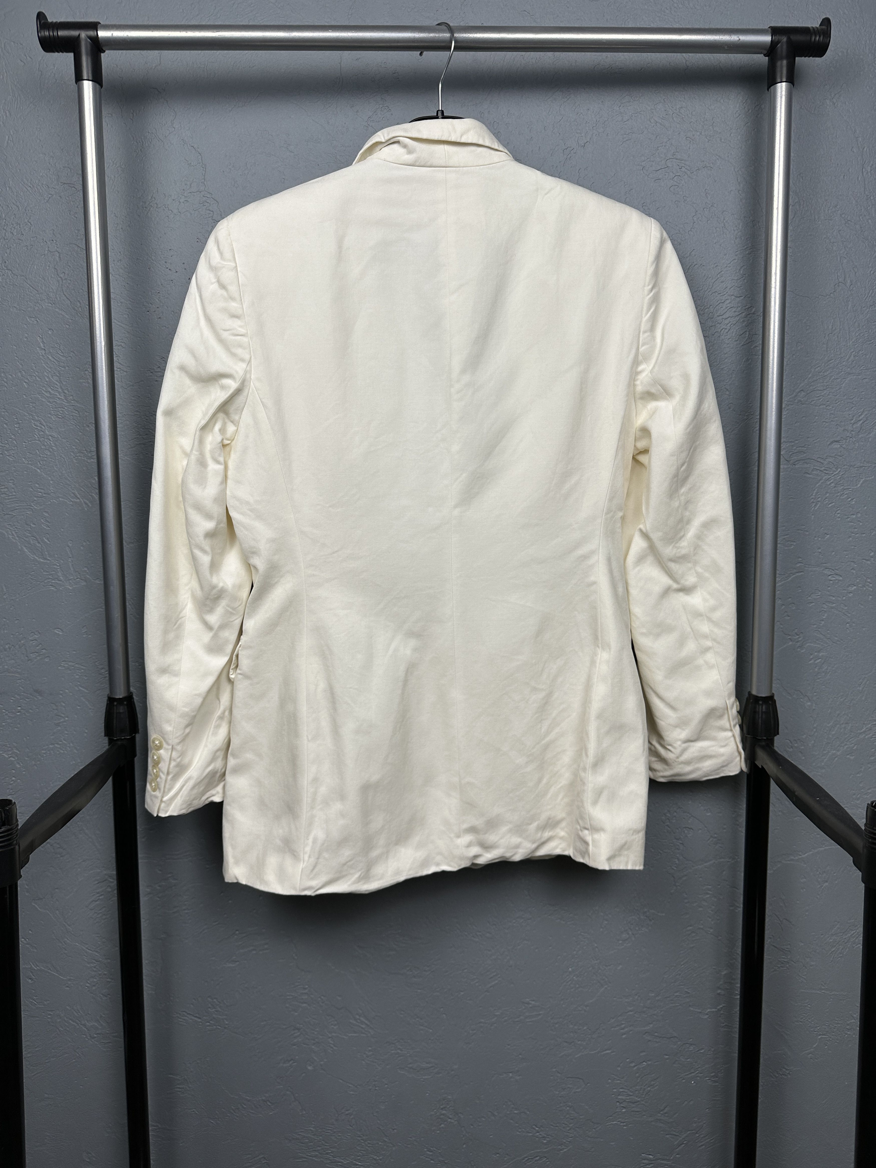 Polo Ralph Lauren × Ralph Lauren × Vintage Polo Ralph Lauren Womens Cotton-Silk Blazer Jacket Size L / US 10 / IT 46 - 8 Thumbnail