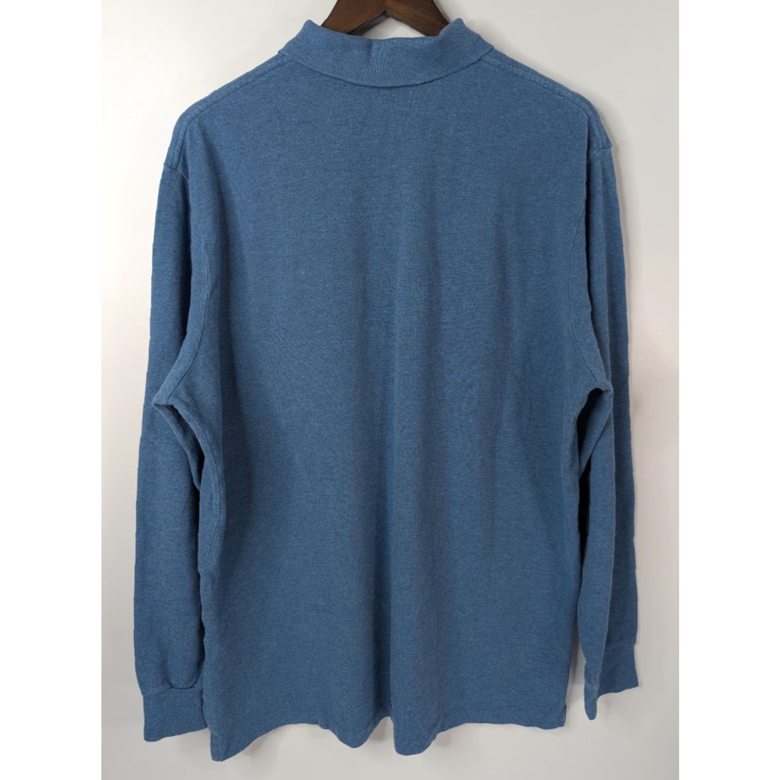 Polo Ralph Lauren Polo Ralph Lauren Polo Shirt Long Sleeve Blue Men's XL Casual Polo Shirt, Preppy, Classic, Designer, 100% Cotton, Knit Polo Size US XL / EU 56 / 4 - 4 Thumbnail