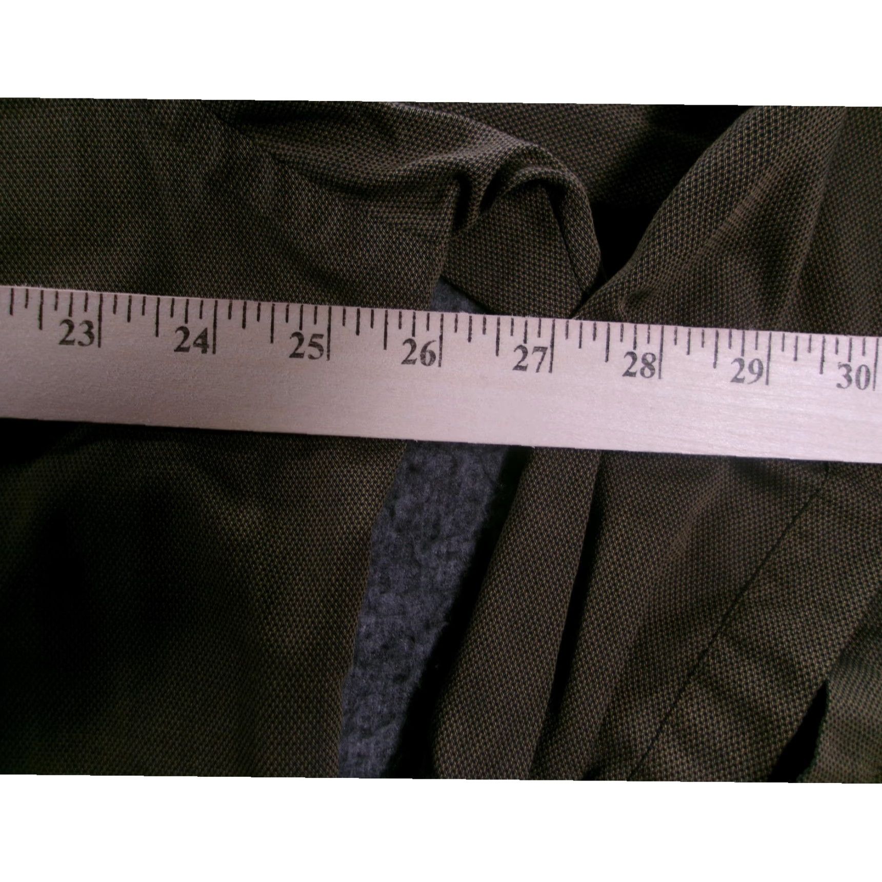 Van Heusen Van Heusen Mens Shirt 17.5 Olive Green Pique Office Casual Classic Button Up Size US XXL / EU 58 / 5 - 3 Thumbnail