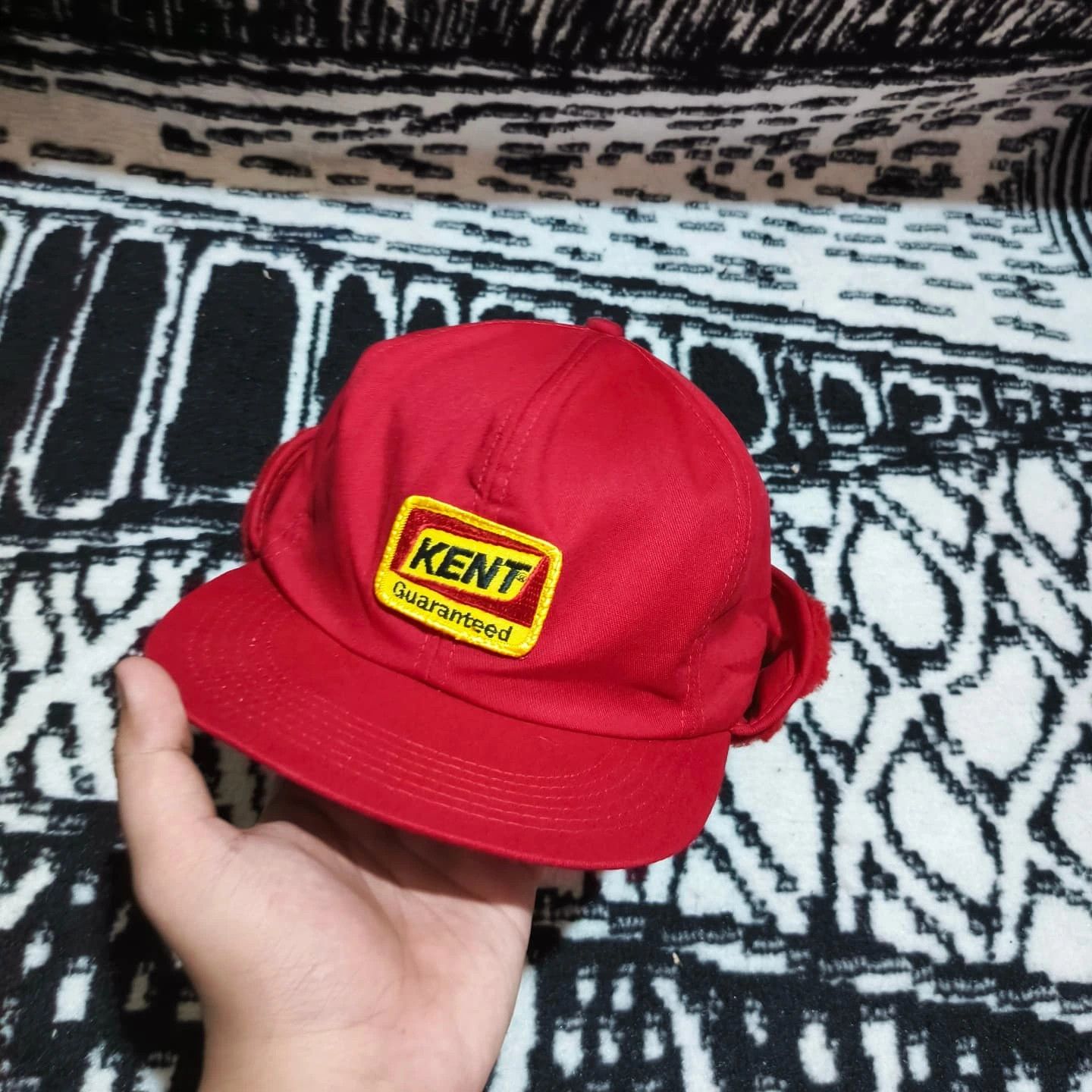 Vintage Earflap hat kent logo red by kbrand Size ONE SIZE - 2 Thumbnail