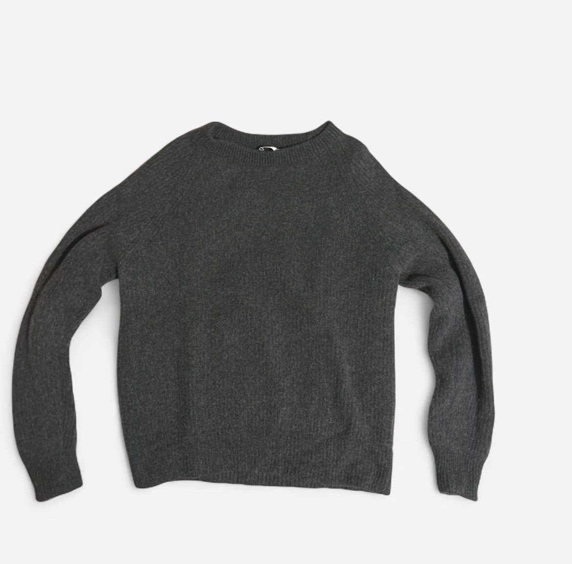 Asket ASKET CHARCOAL BLACK/GREY WOOL KNIT SWEATER Size US M / EU 48-50 / 2 - 2 Thumbnail