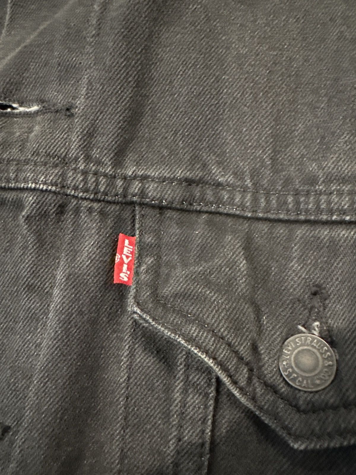 Levi's Levis black denim jacket Size US M / EU 48-50 / 2 - 2 Thumbnail