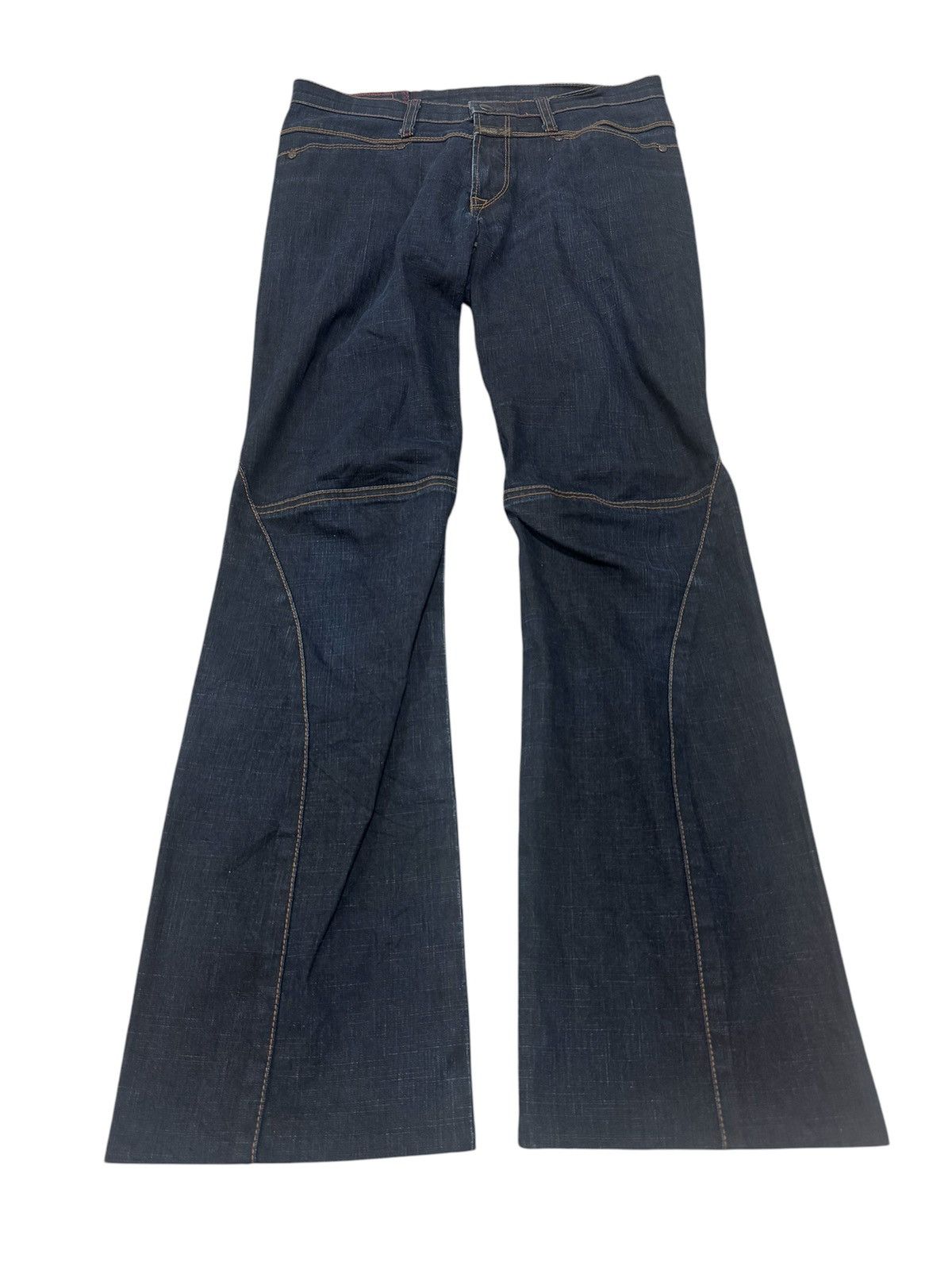Pre-owned Marithe Francois Girbaud X Vintage Marithe Francois Girbaud Stretchable Flare Jeans In Blue