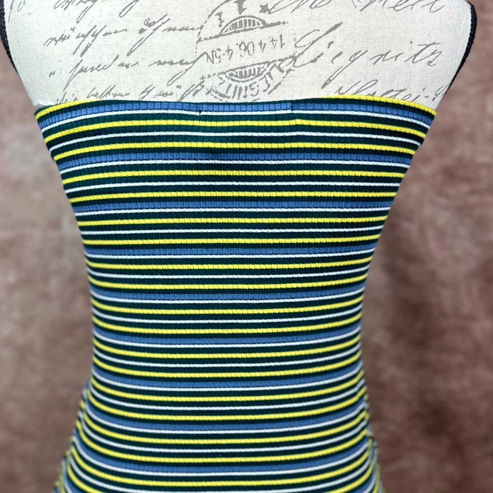 Other Olivaceous Striped Tube Top - Yellow/Green/Blue/White size M Size M / US 6-8 / IT 42-44 - 9 Thumbnail