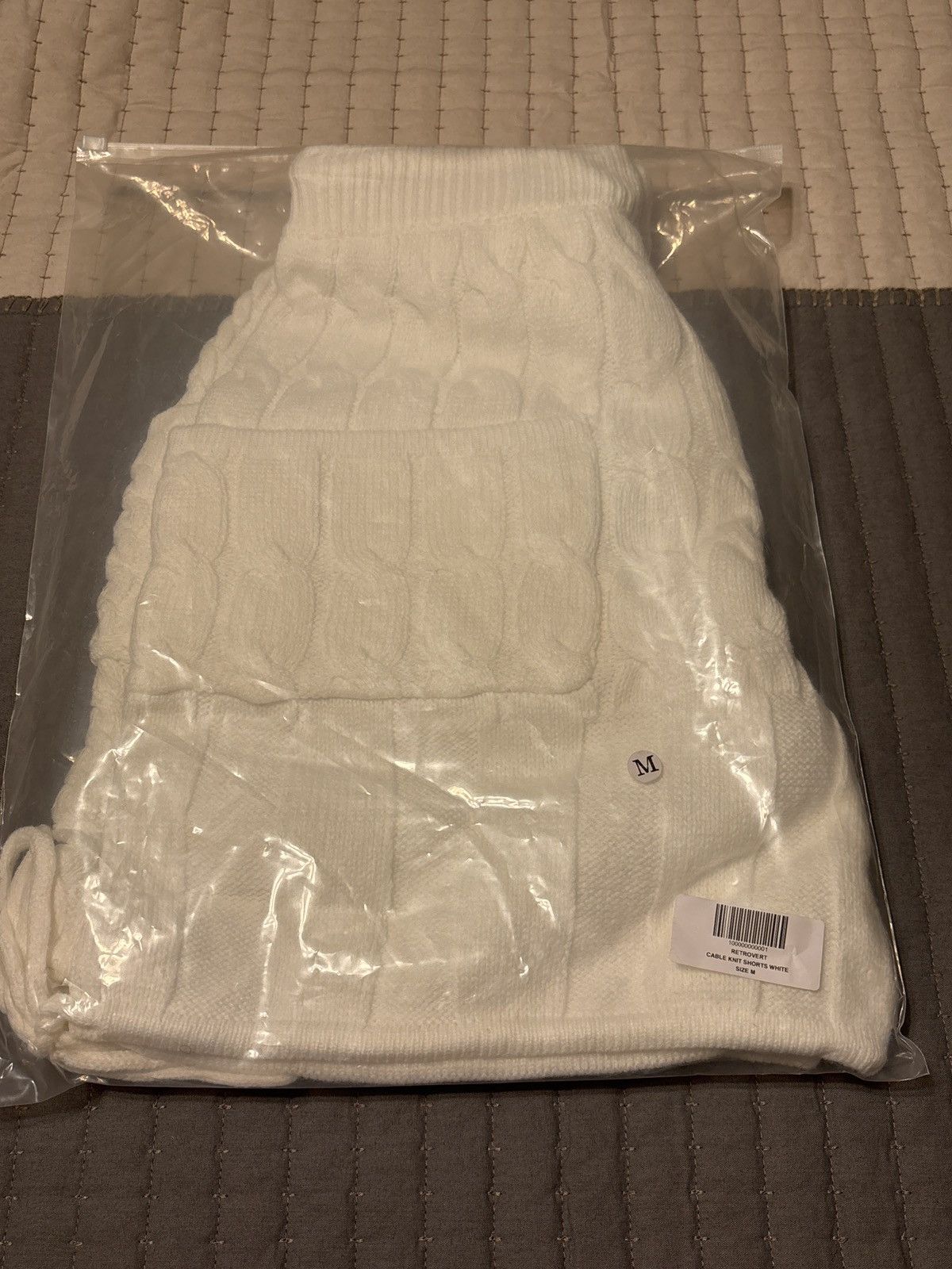 RETROVERT RETROVERT white cable knit shorts Size US 34 / EU 50 - 1 Thumbnail