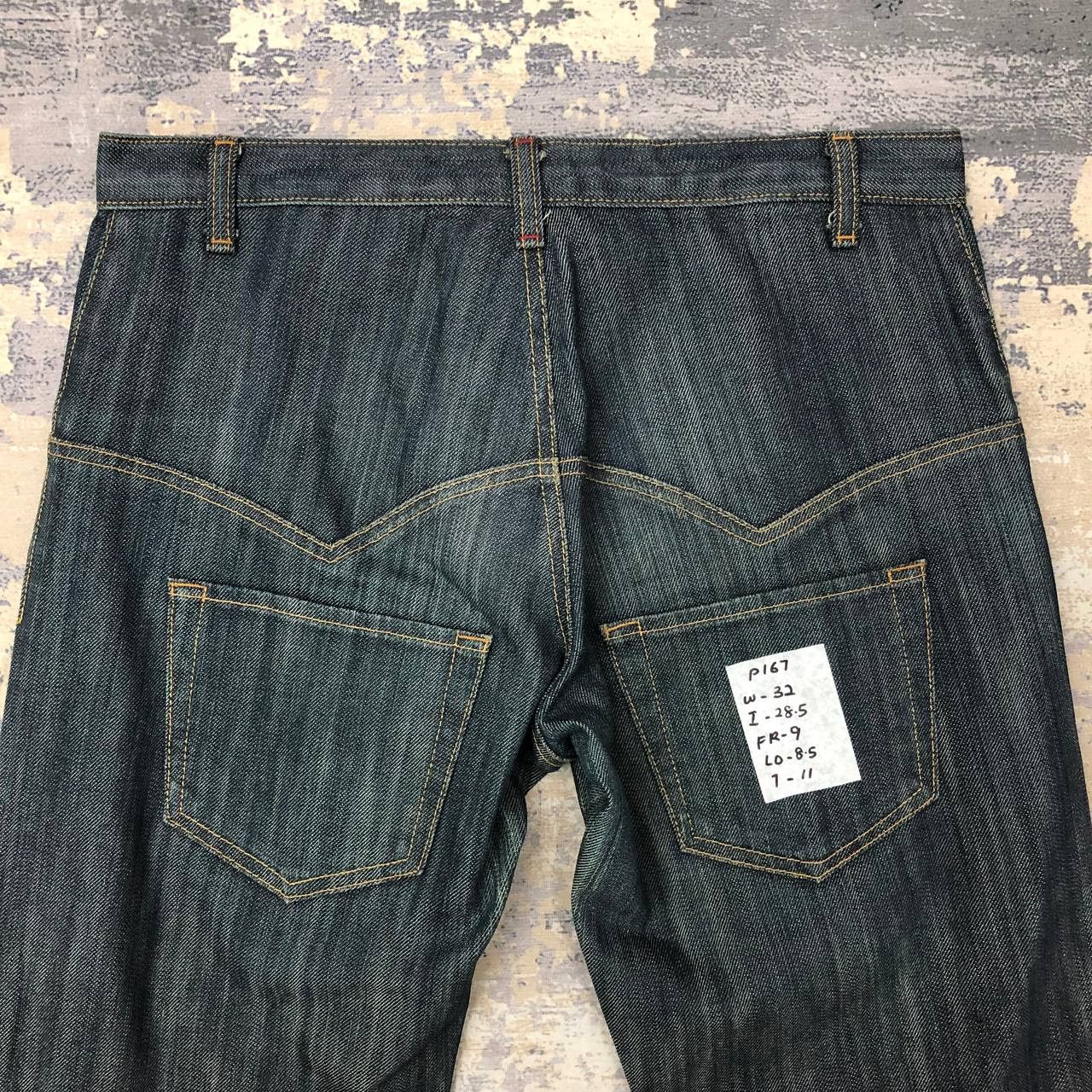 Japanese Brand P167 JAPAN HANDMADE BLUE DENIM JEAN Size US 32 / EU 48 - 4 Thumbnail