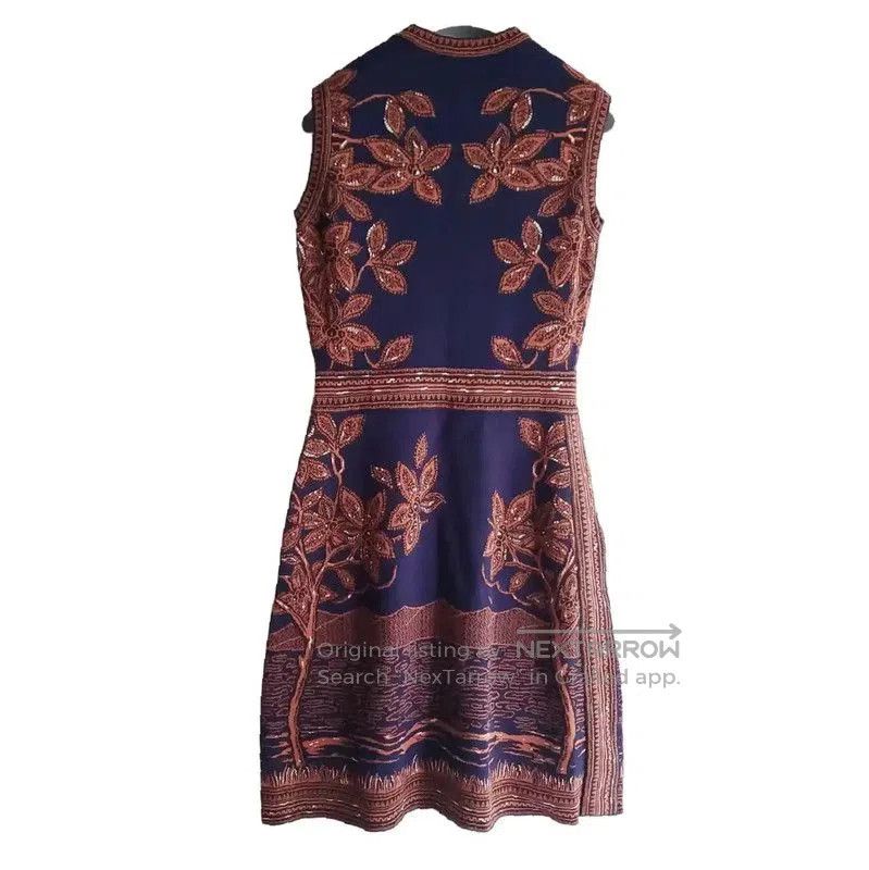 Valentino Valentino Colorful Printed Sleeveless Dress for Women . Size L / US 10 / IT 46 - 2 Thumbnail